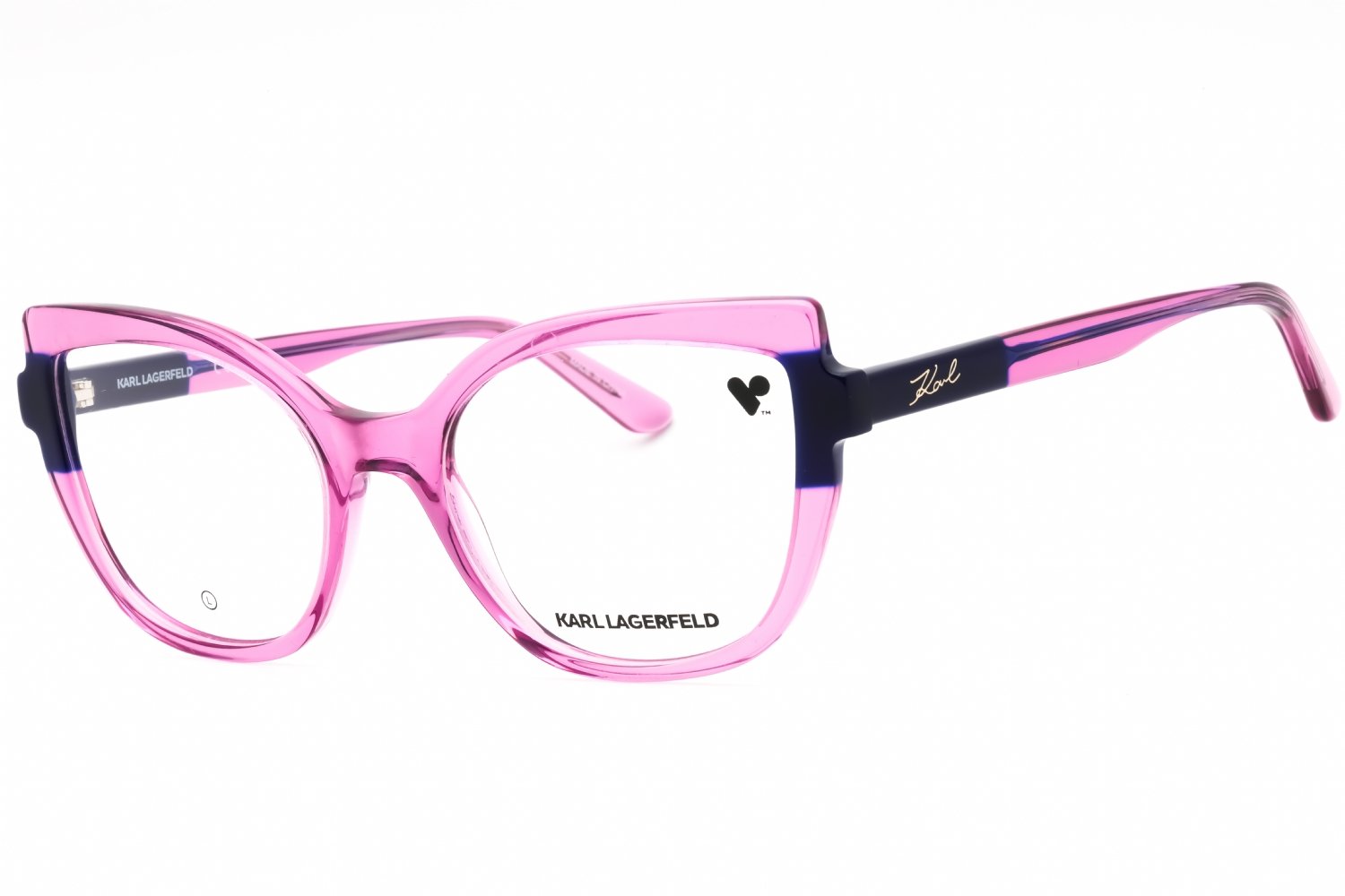 KARL LAGERFELD KL6132 CHERRY/GREEN/clear demo lens 613 54-19-140 MM