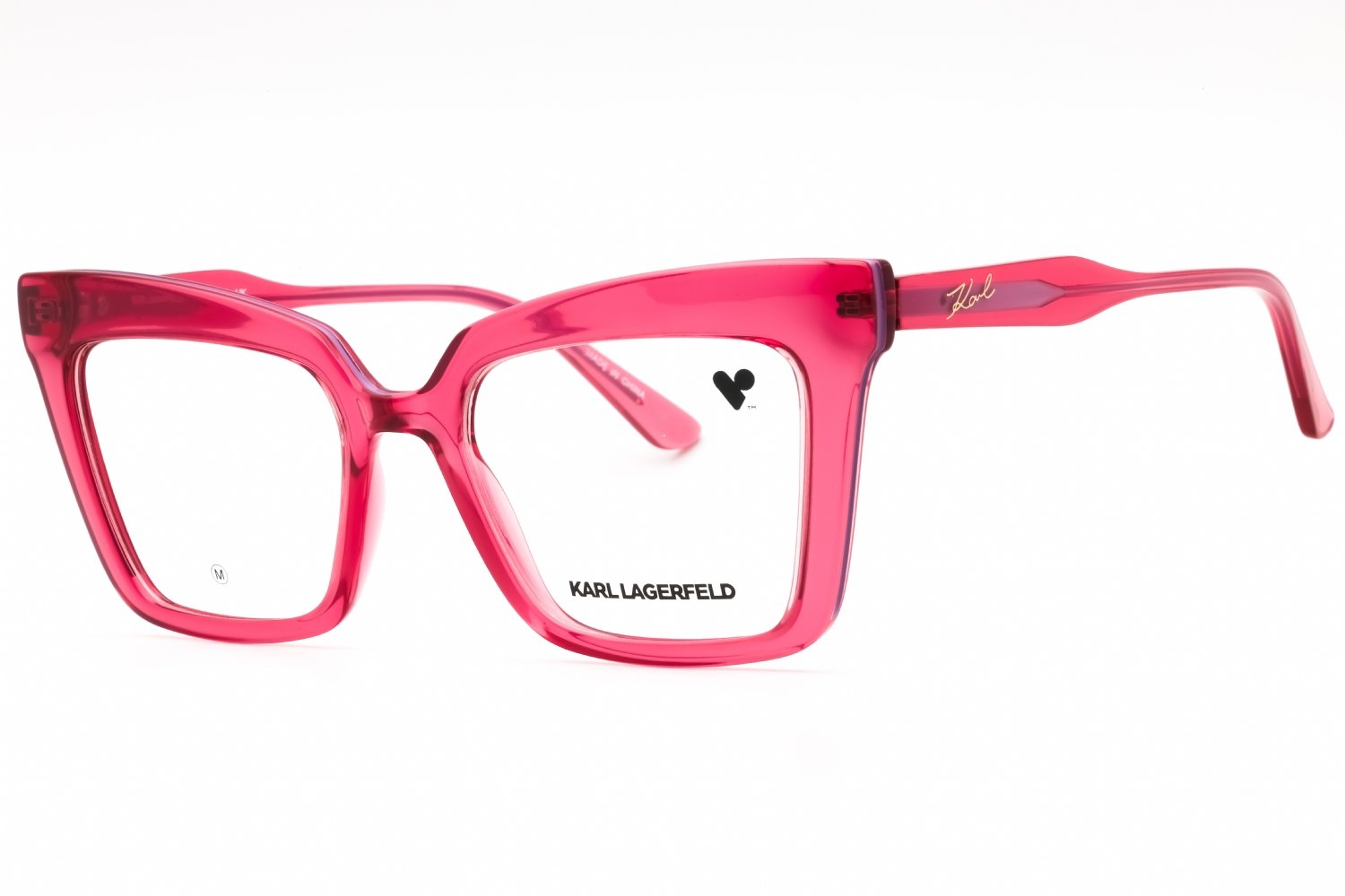 KARL LAGERFELD KL6136 CHERRY/Clear demo lens 612 51-18-140 MM