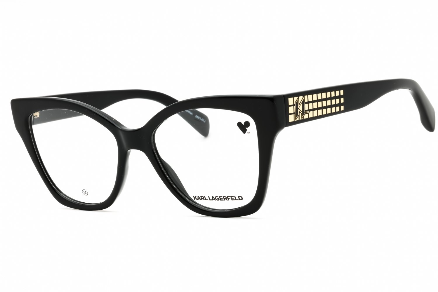 KARL LAGERFELD KL6150 BLACK/Clear demo lens 001 53-17-140 MM