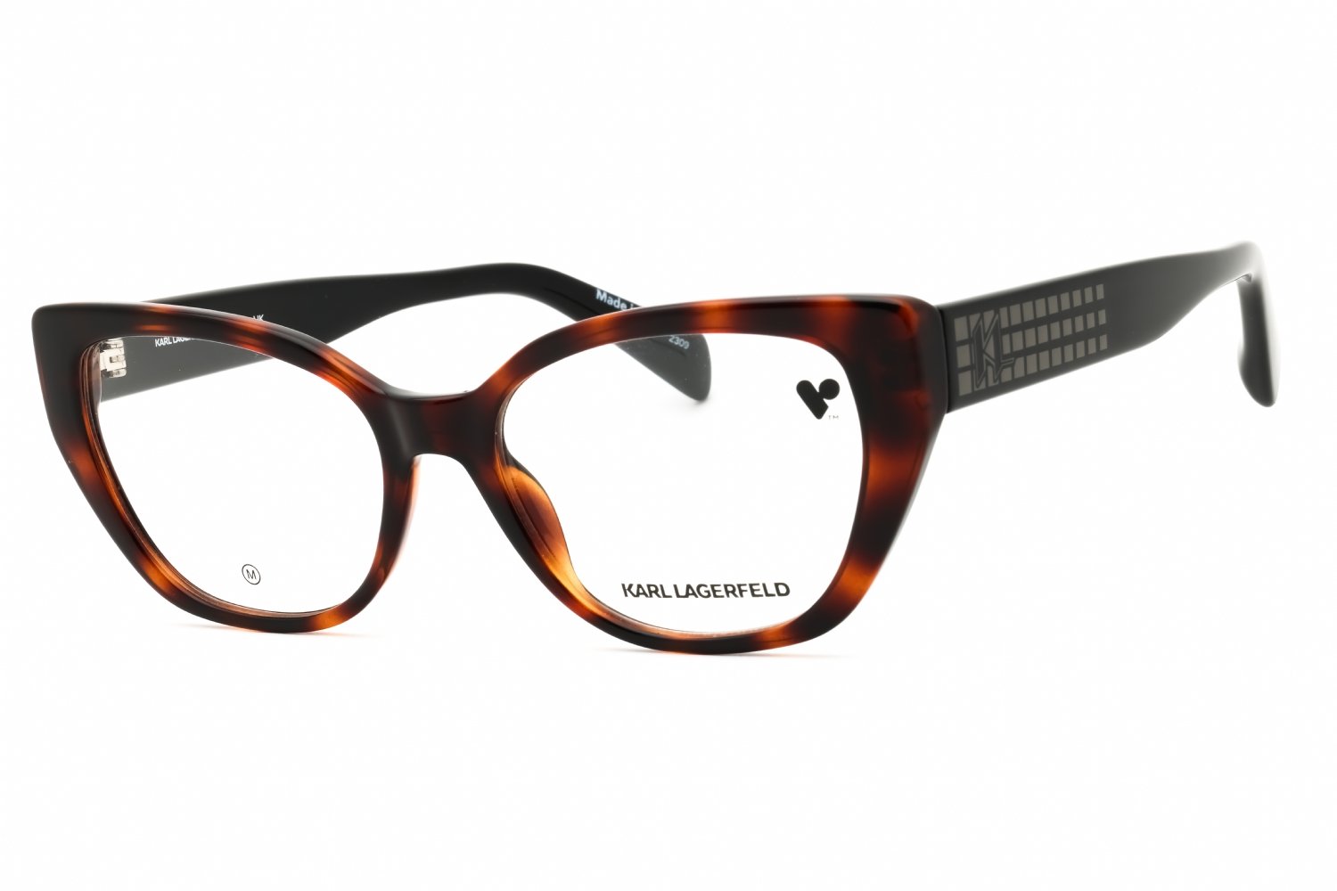 KARL LAGERFELD KL6151 DARK TORTOISE/Clear demo lens 242 53-17-140 MM