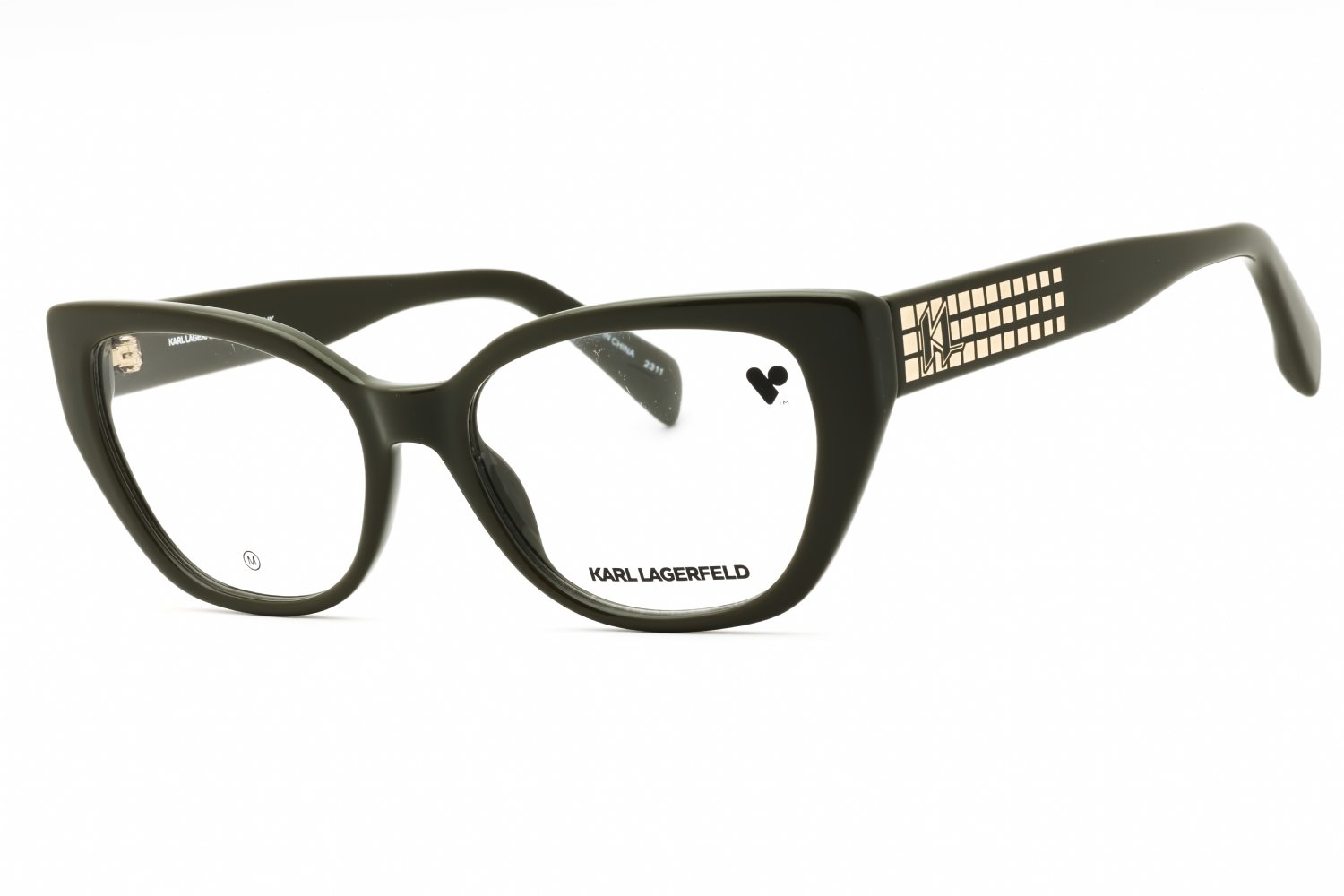 KARL LAGERFELD KL6151 KHAKI/Clear demo lens 275 53-17-140 MM
