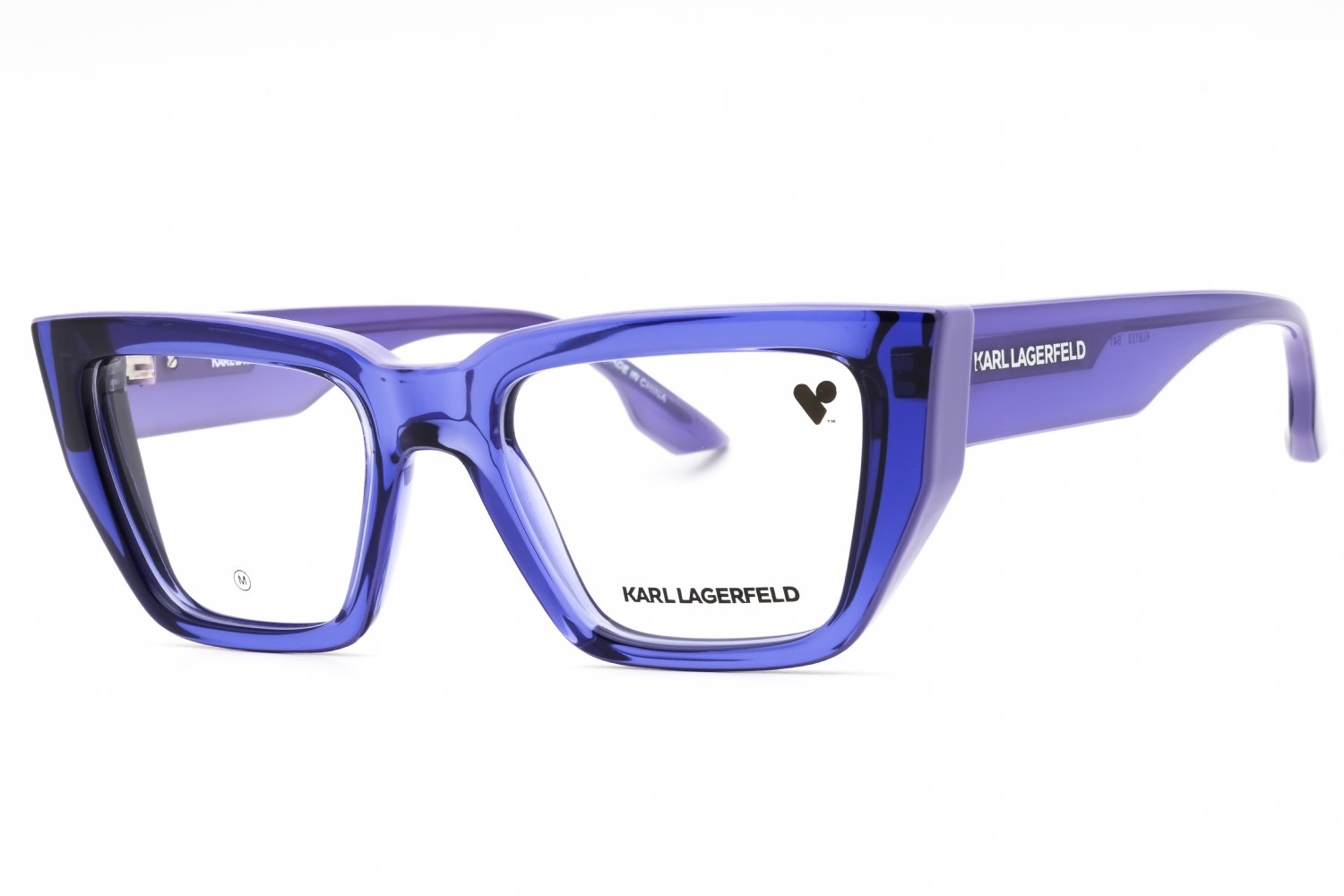 KARL LAGERFELD KL6153 VIOLET/clear demo lens 541 52-19-140 MM
