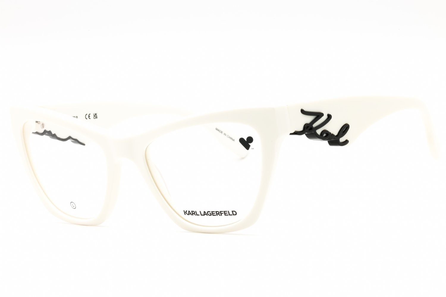 KARL LAGERFELD KL6171 WHITE/Clear demo lens 105 54-19-140 MM