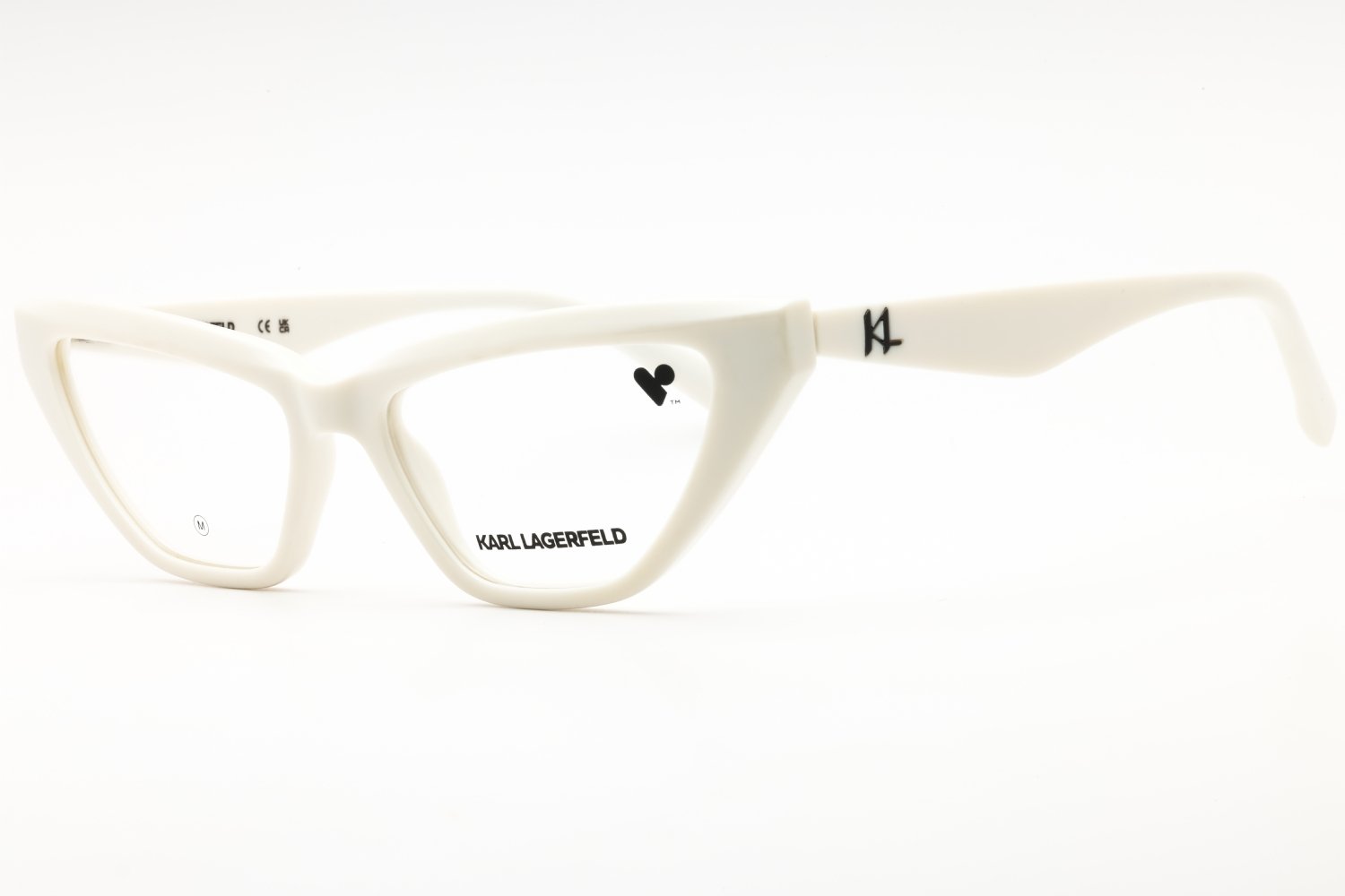 KARL LAGERFELD KL6175 WHITE/Clear demo lens 105 53-16-140 MM