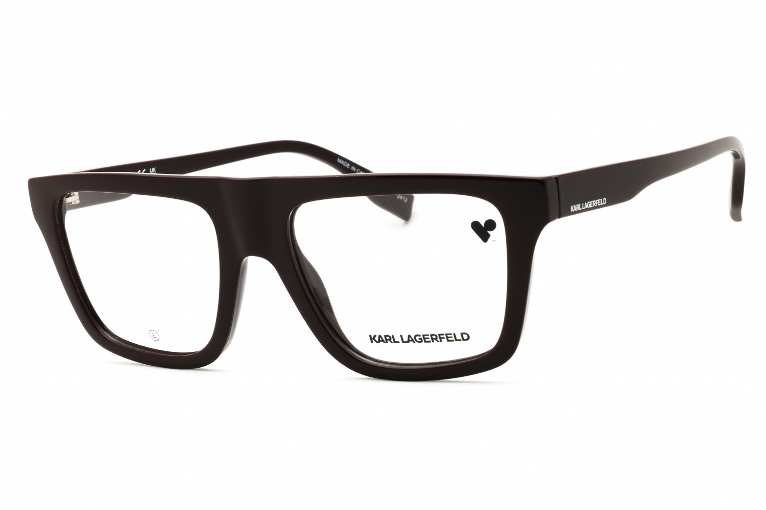 KARL LAGERFELD KL6176 MAHOGANY/clear demo lens 207 53-18-145 MM