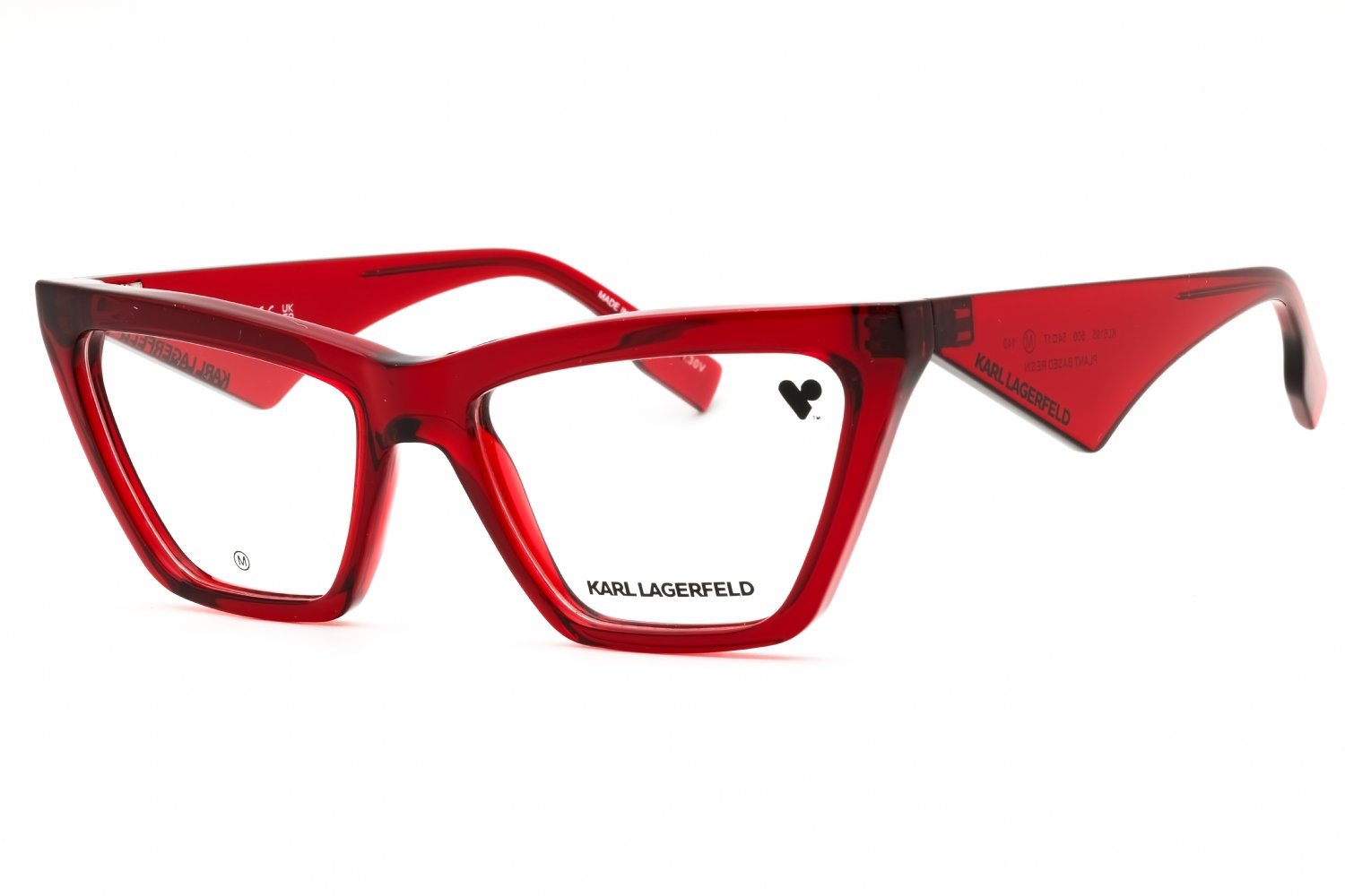 KARL LAGERFELD KL6195 RED/clear demo lens 600 54-17-140 MM