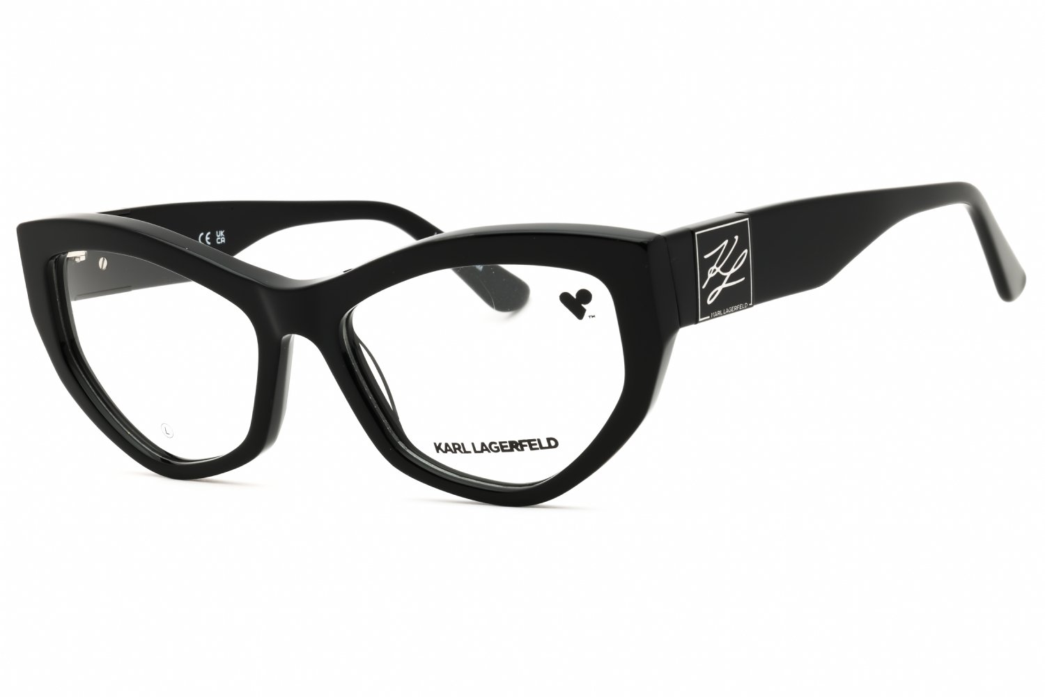 KARL LAGERFELD KL6211 BLACK/Clear demo lens 001 55-17-140 MM