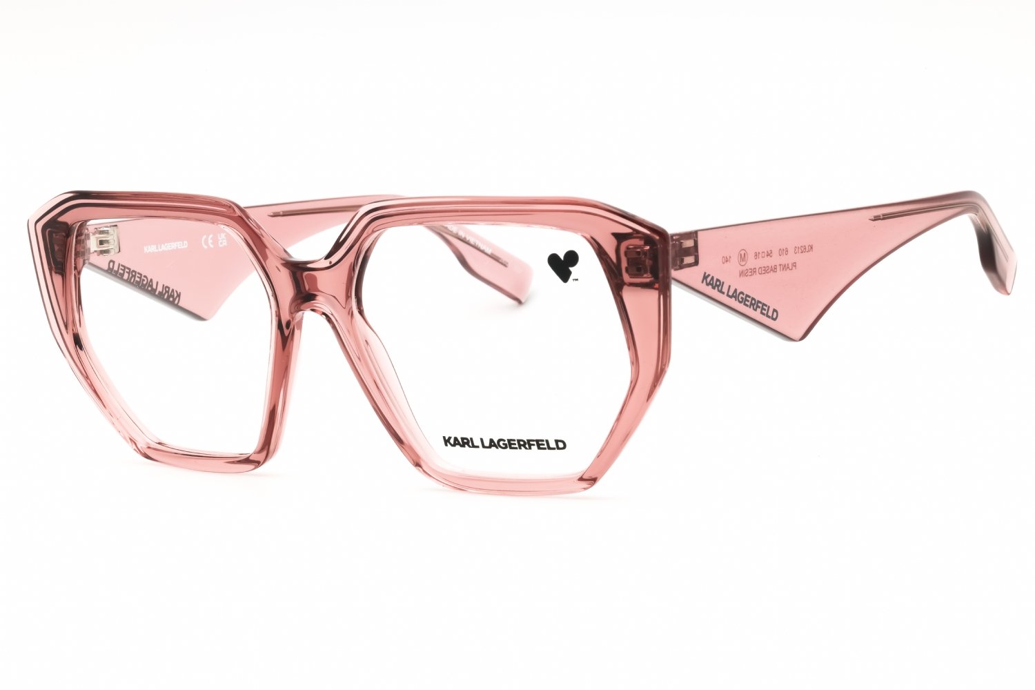 KARL LAGERFELD KL6213 ROSE/clear demo lens 610 54-16-140 MM