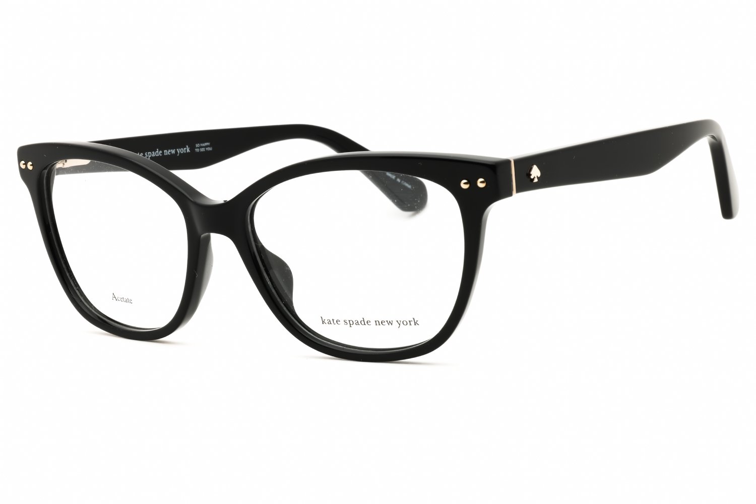 Kate Spade ADRIE Black / clear demo lens 807 53X16X140