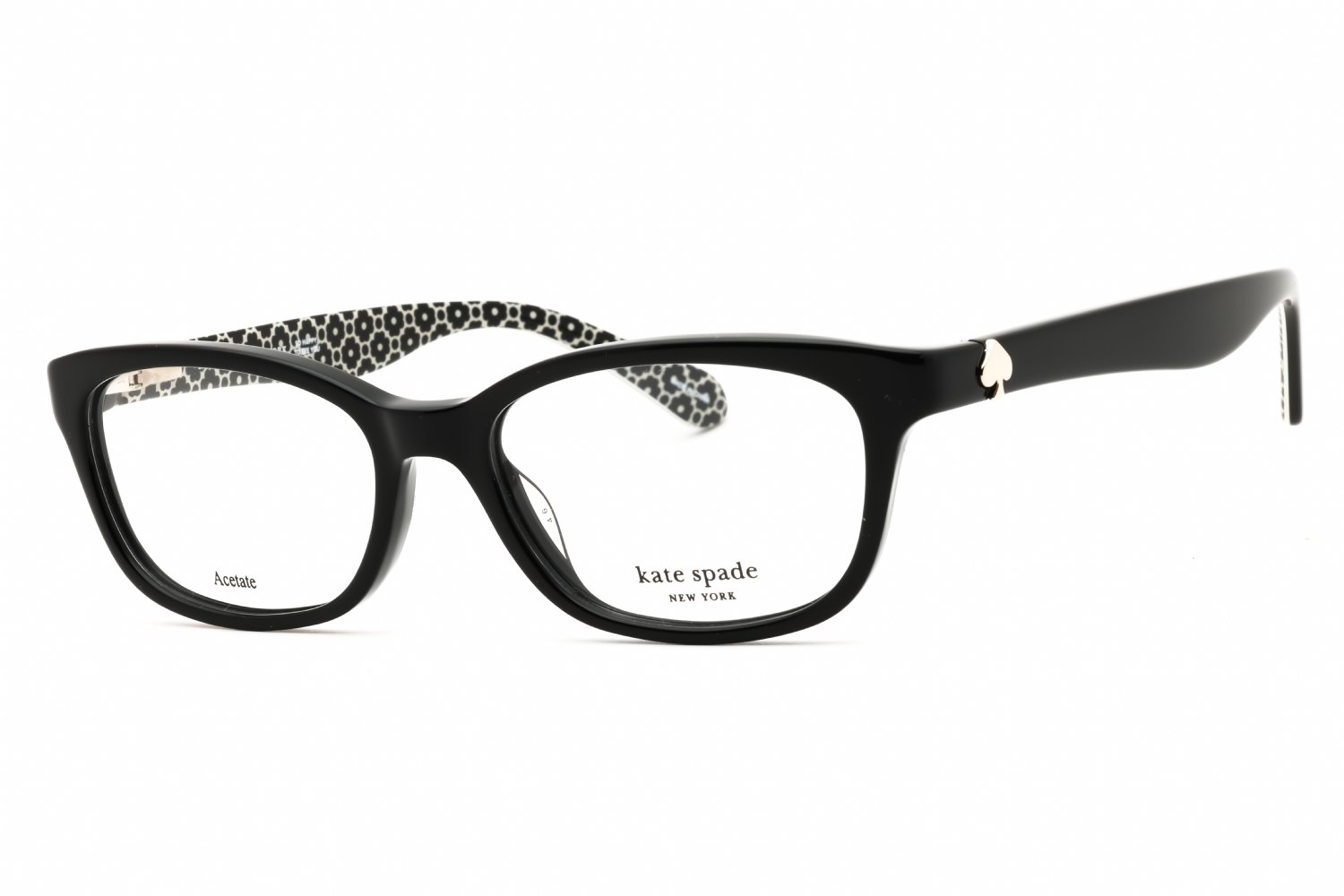 Kate Spade BRYLIE BLK PTT BL/Clear demo lens 0INA 00 50-16-135 MM