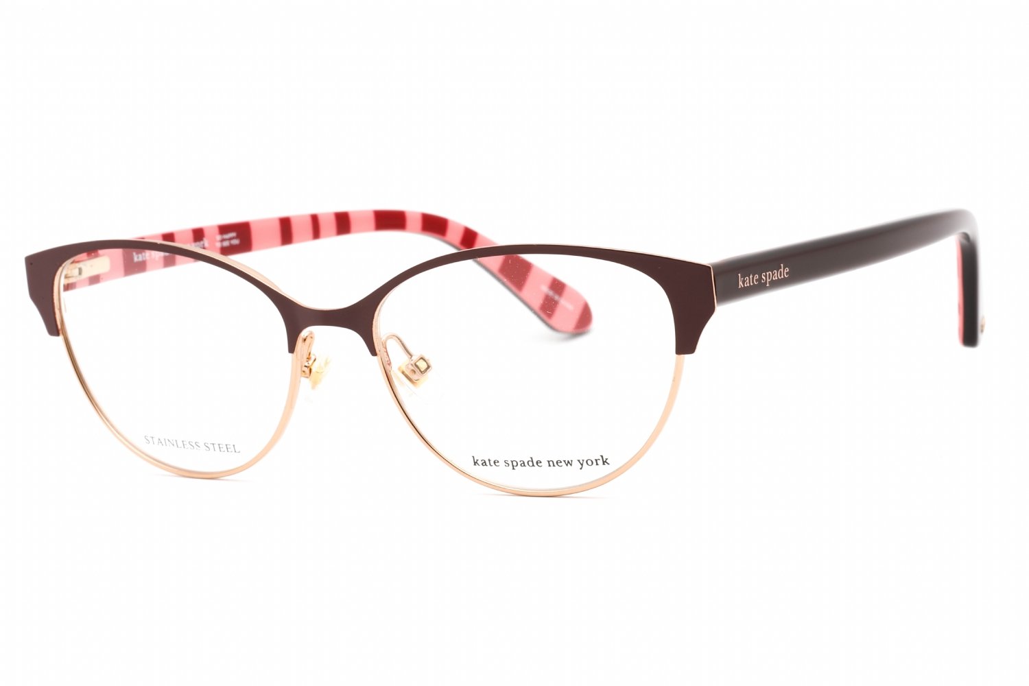 Kate Spade EMELYN BURGUNDY/Clear demo lens 0LHF 00 52-16-140 MM