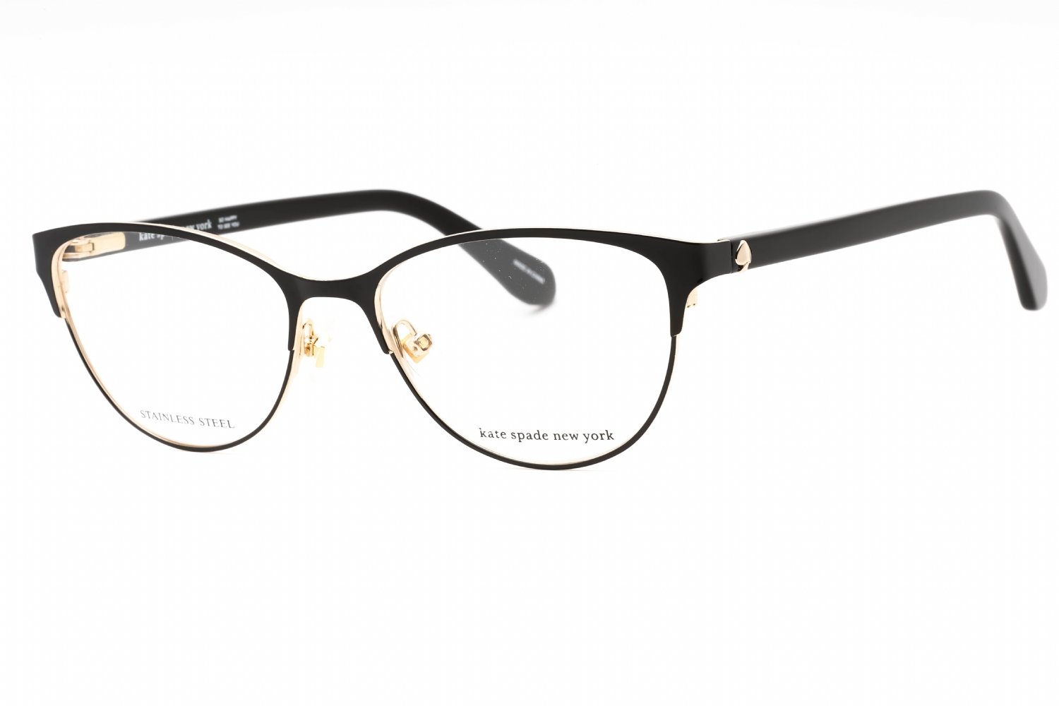 Kate Spade HADLEE BLACK/Clear demo lens 0807 00 52-16-140 MM
