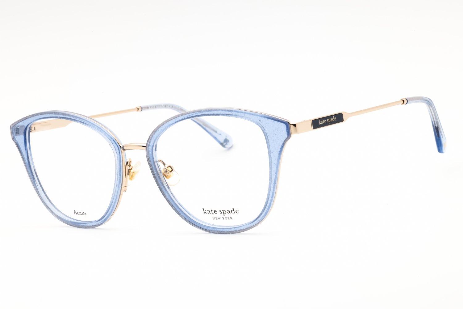 Kate Spade HALLIE/G BLUE GLTTR/clear demo lens 0JOO 00 52-17-140 MM