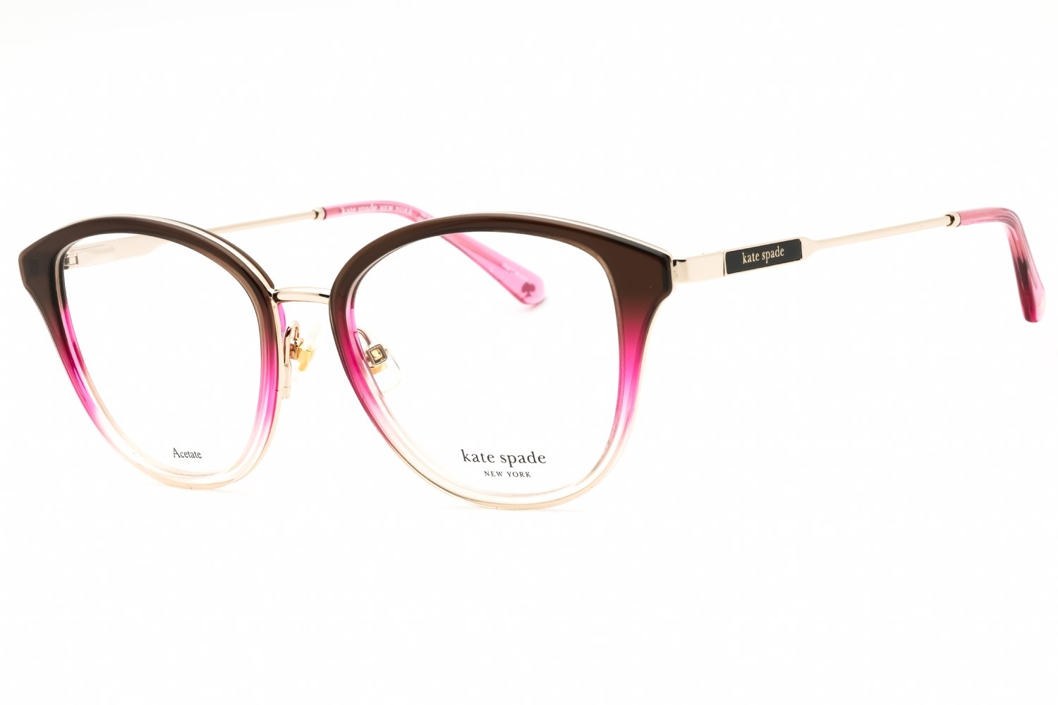 Kate Spade HALLIE/G BRW SHD PINK/clear demo lens 059I 00 52-17-140 MM