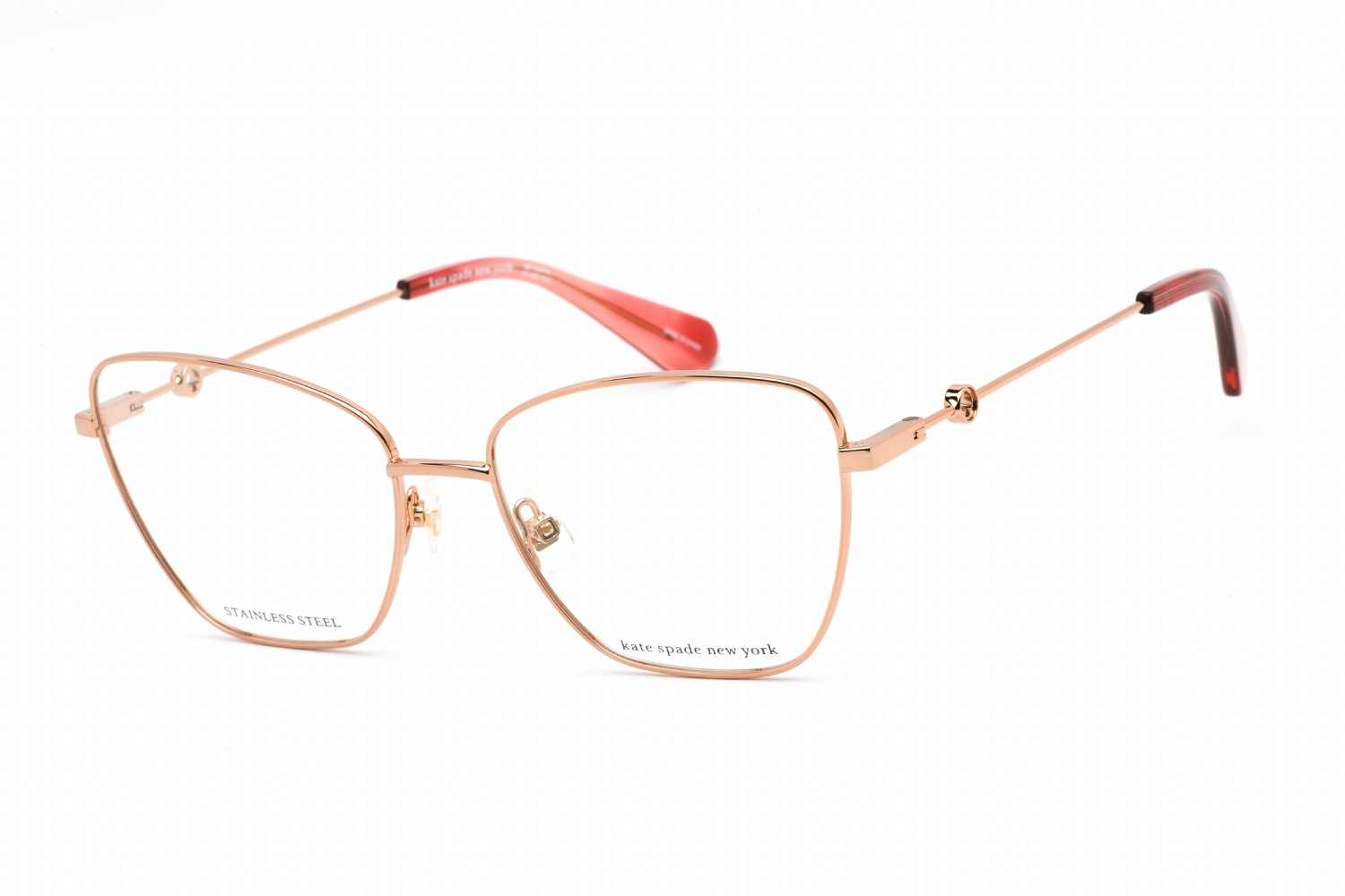 Kate Spade JOURNEE RED GOLD/Clear demo lens 0AU2 00 53-16-140 MM