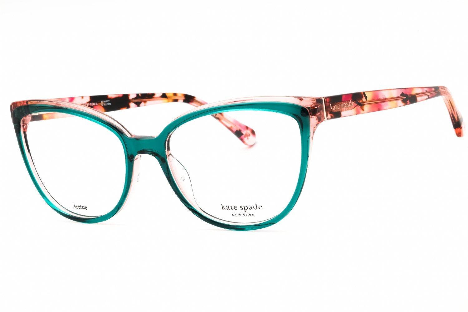 Kate Spade LUCINDA GREEN/BLUSH/Clear demo lens 0IWB 00 54-17-140 MM