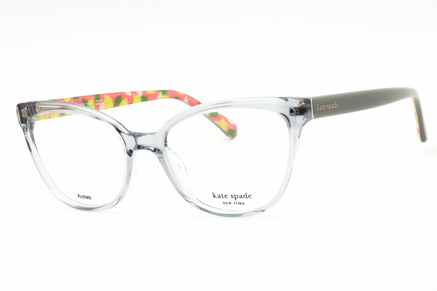 Kate Spade LUCINDA TRANSPARENT GREY/Clear demo lens 0KB7 00 52X17X140