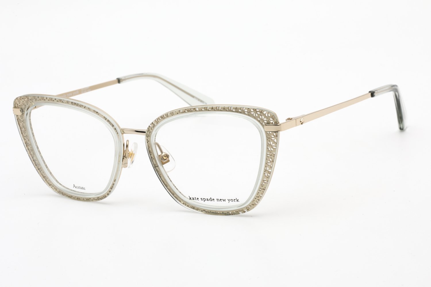 Kate Spade MADEIRA/G Clear Green Gold / Clear Lens 1ED 51-18-140 MM