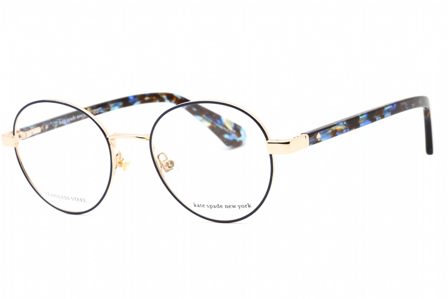 Kate Spade MARCIANN Gold Blue / Clear demo lens 0LKS 00 49-19-140 MM
