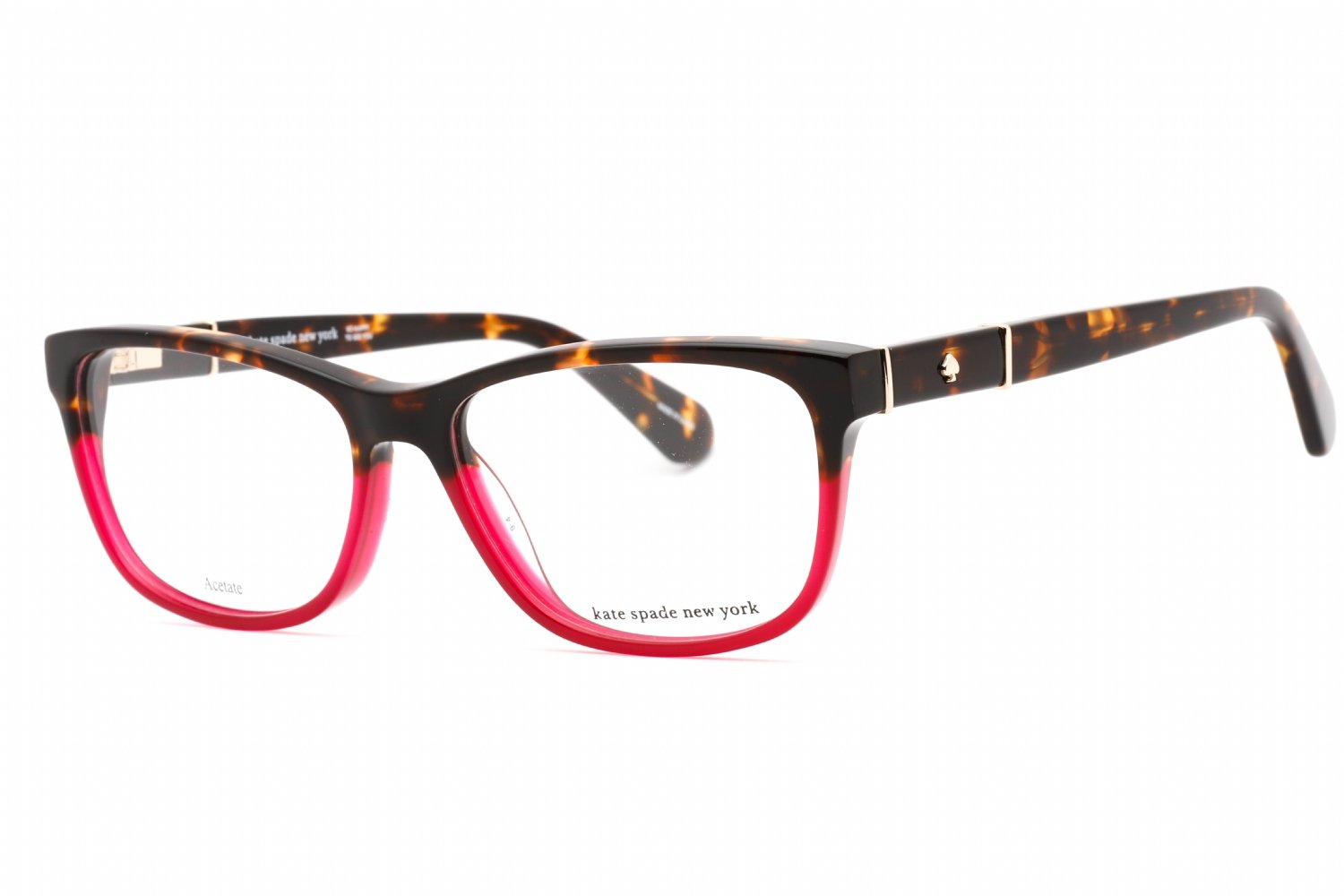 Kate Spade MYRNA Dark Havana Burgundy / Clear demo lens 065T 00 53-15-140 MM