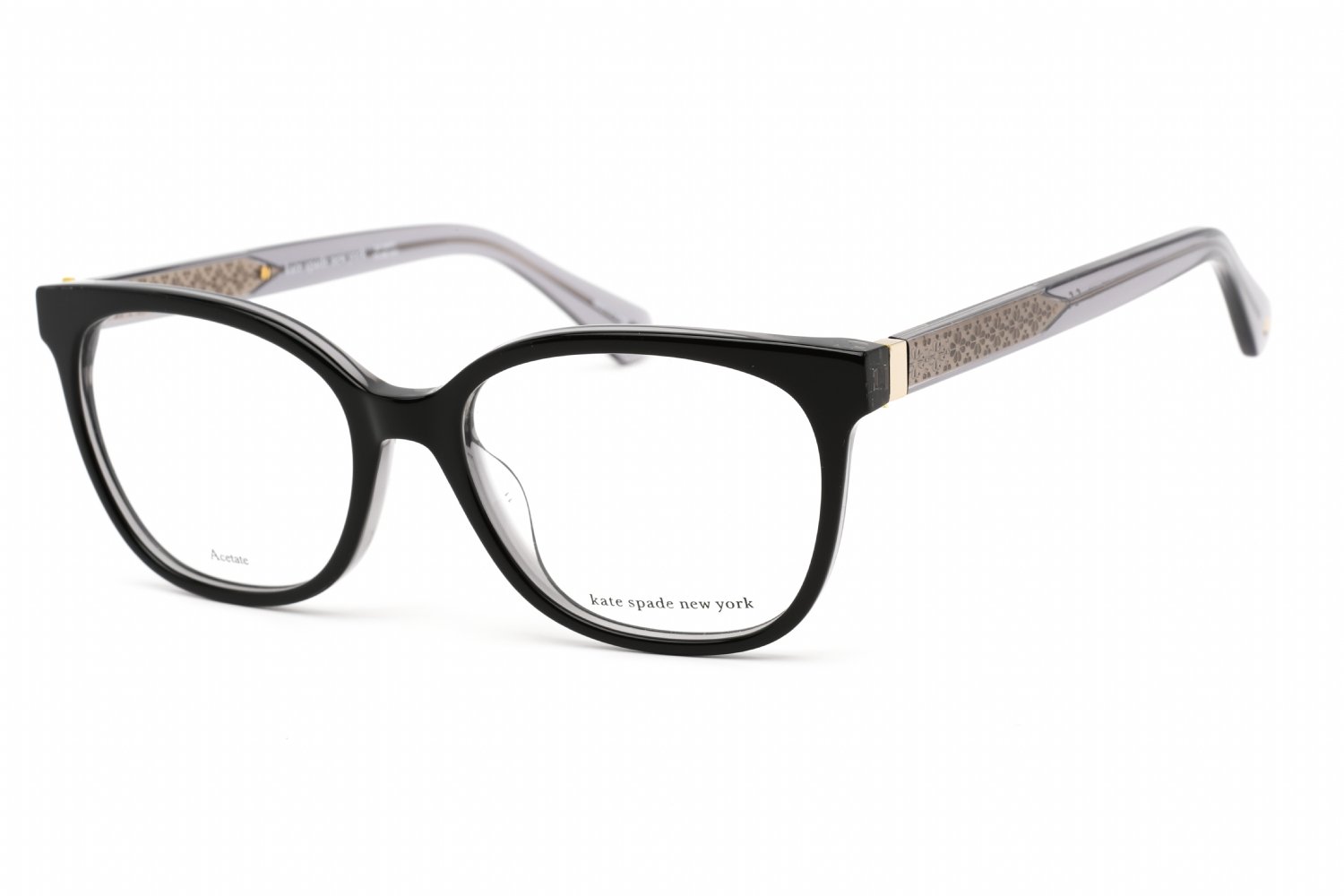 Kate Spade PAYTON Black / Clear demo lens 807 52-17-140 MM