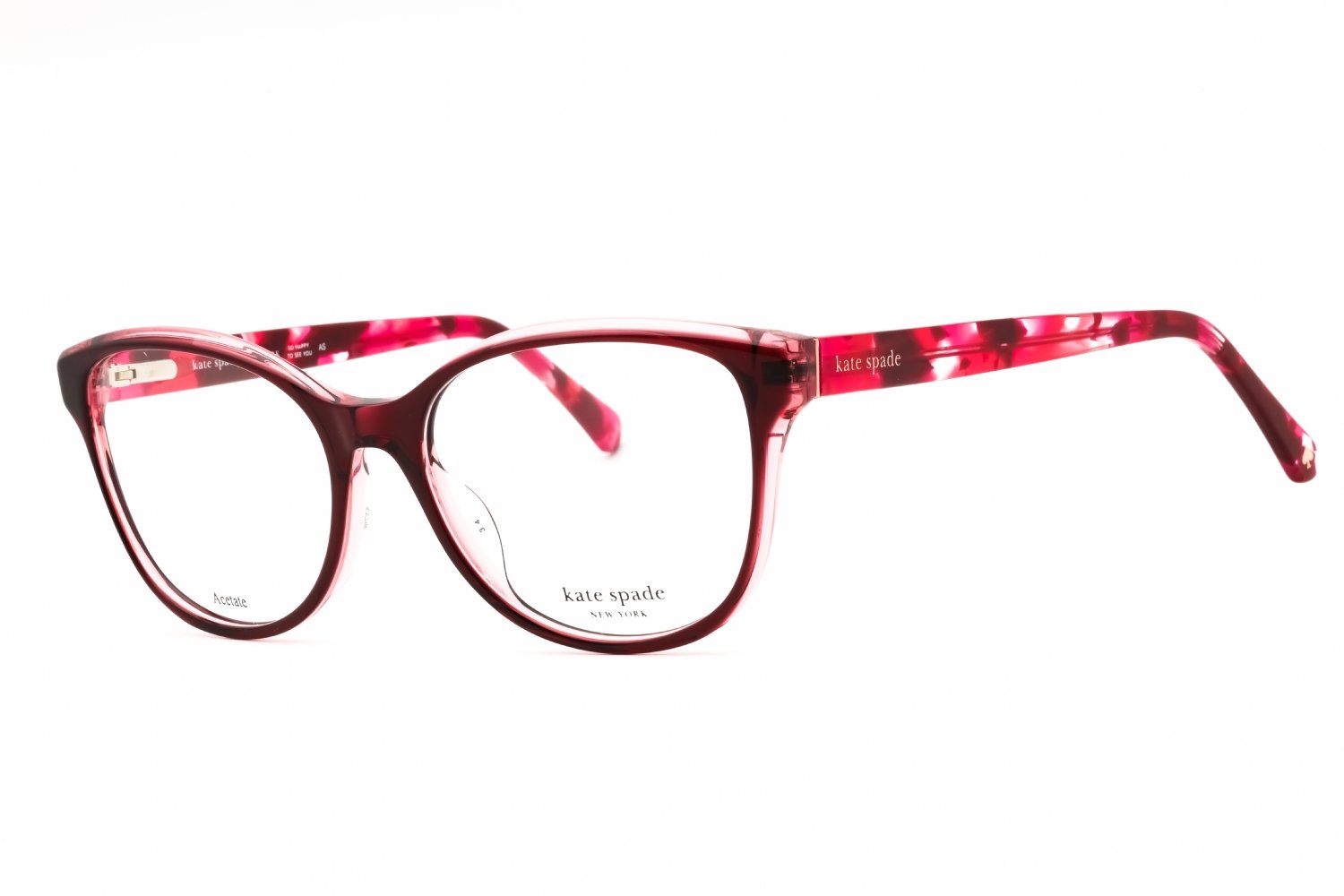 Kate Spade ROSALIND/G Transparent Red On Pink/Clear demo lens 0C9A 00 52-16-140 MM