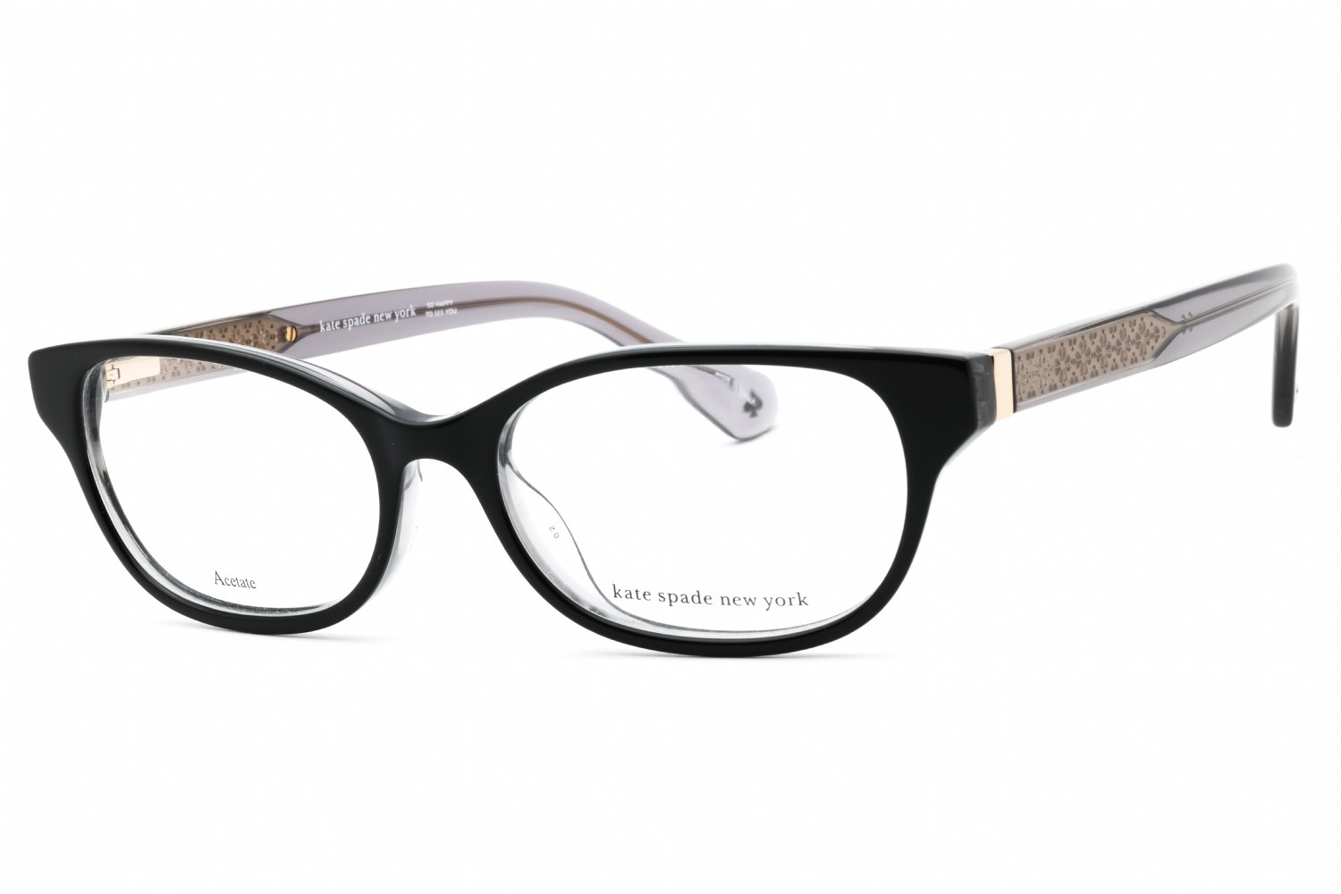 Kate Spade RAINEY BLACK / Clear demo lens 0807 00 50-16-140 MM