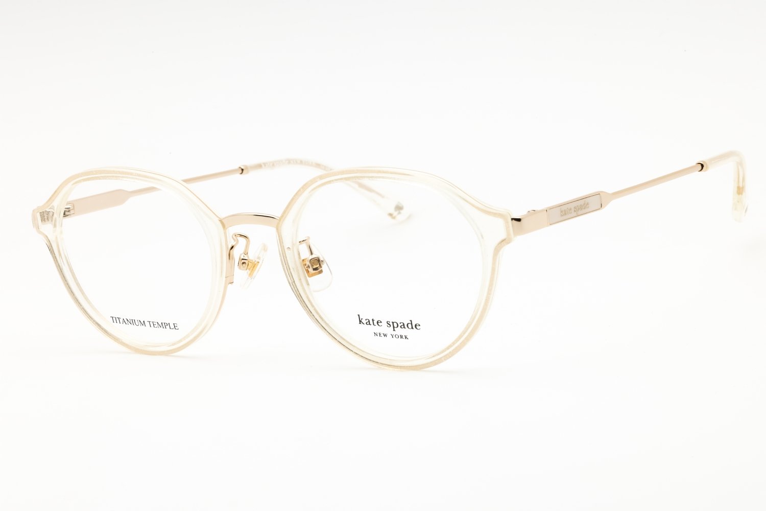 Kate Spade TULIP/FJ BEIGE GLTT/clear demo lens 0DXQ 00 49X21X140