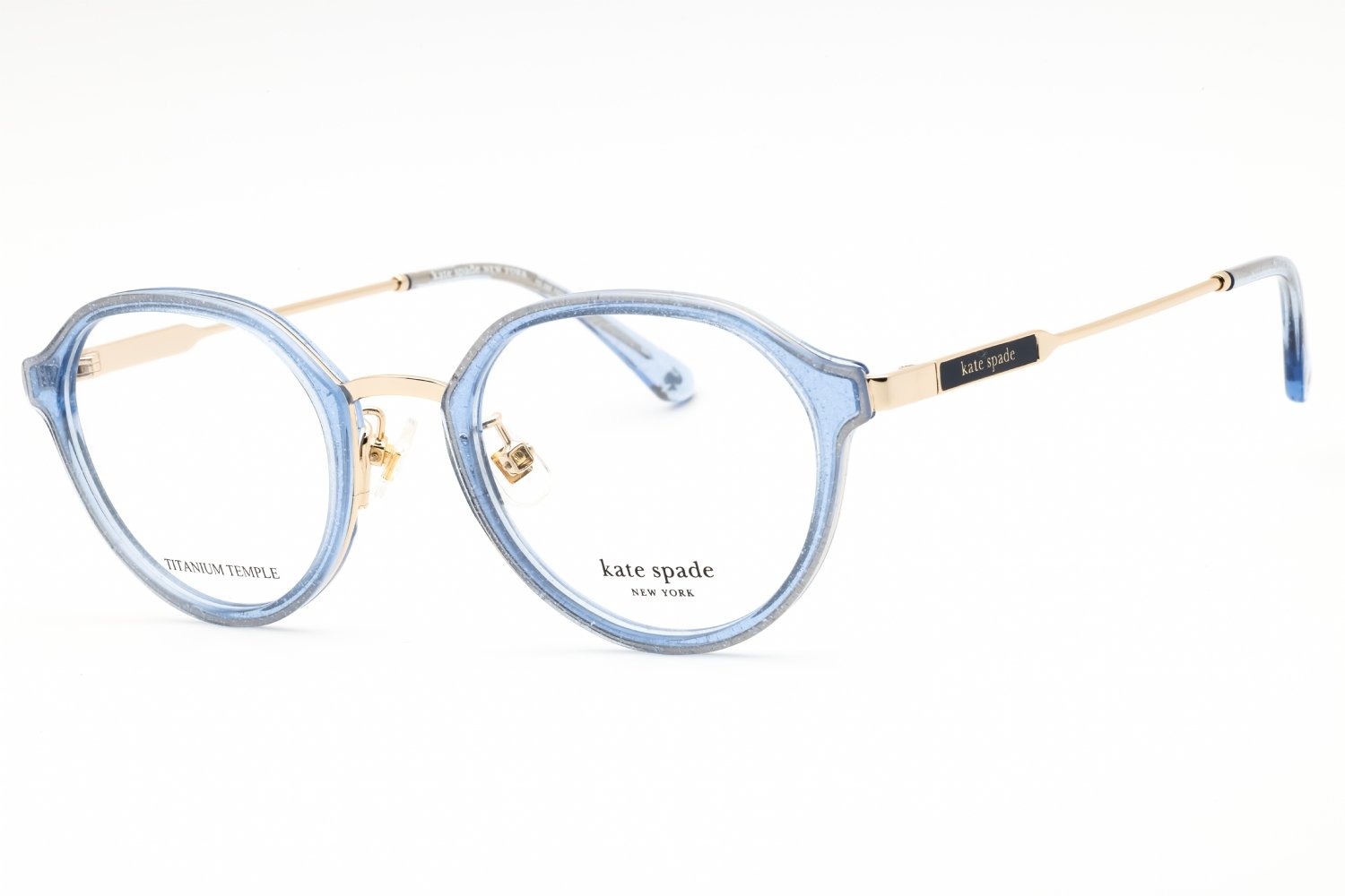Kate Spade TULIP/FJ BLUE GLTTR/clear demo lens 0JOO 00 49-21-140 MM