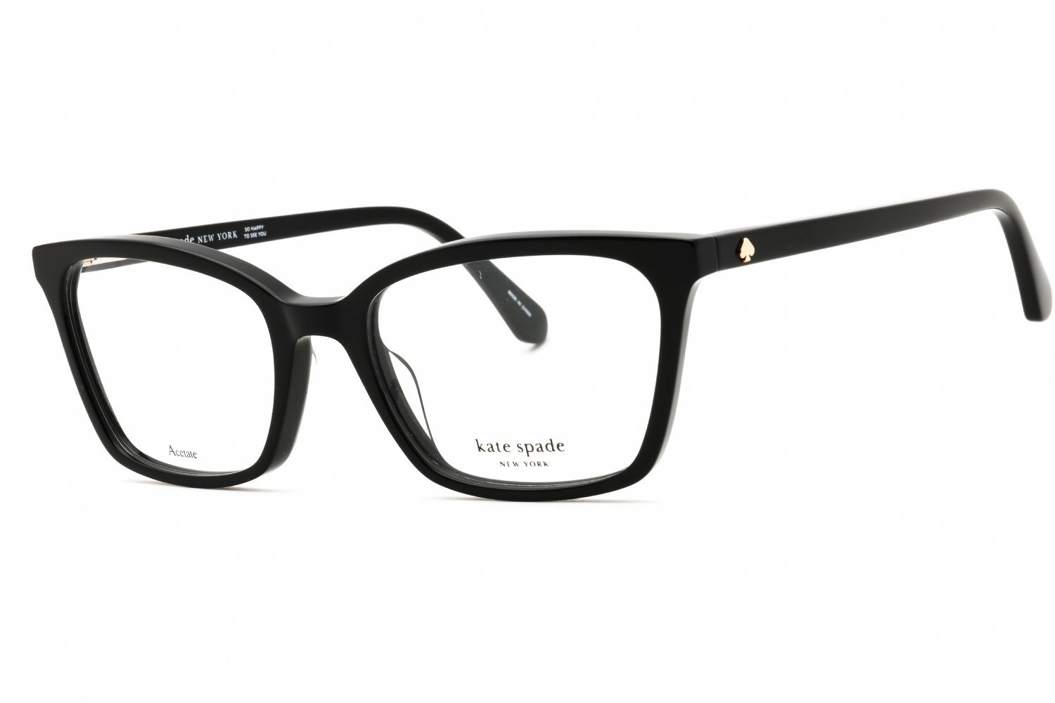 Kate Spade WANDA BLACK/Clear demo lens 0807 00 53-18-140 MM