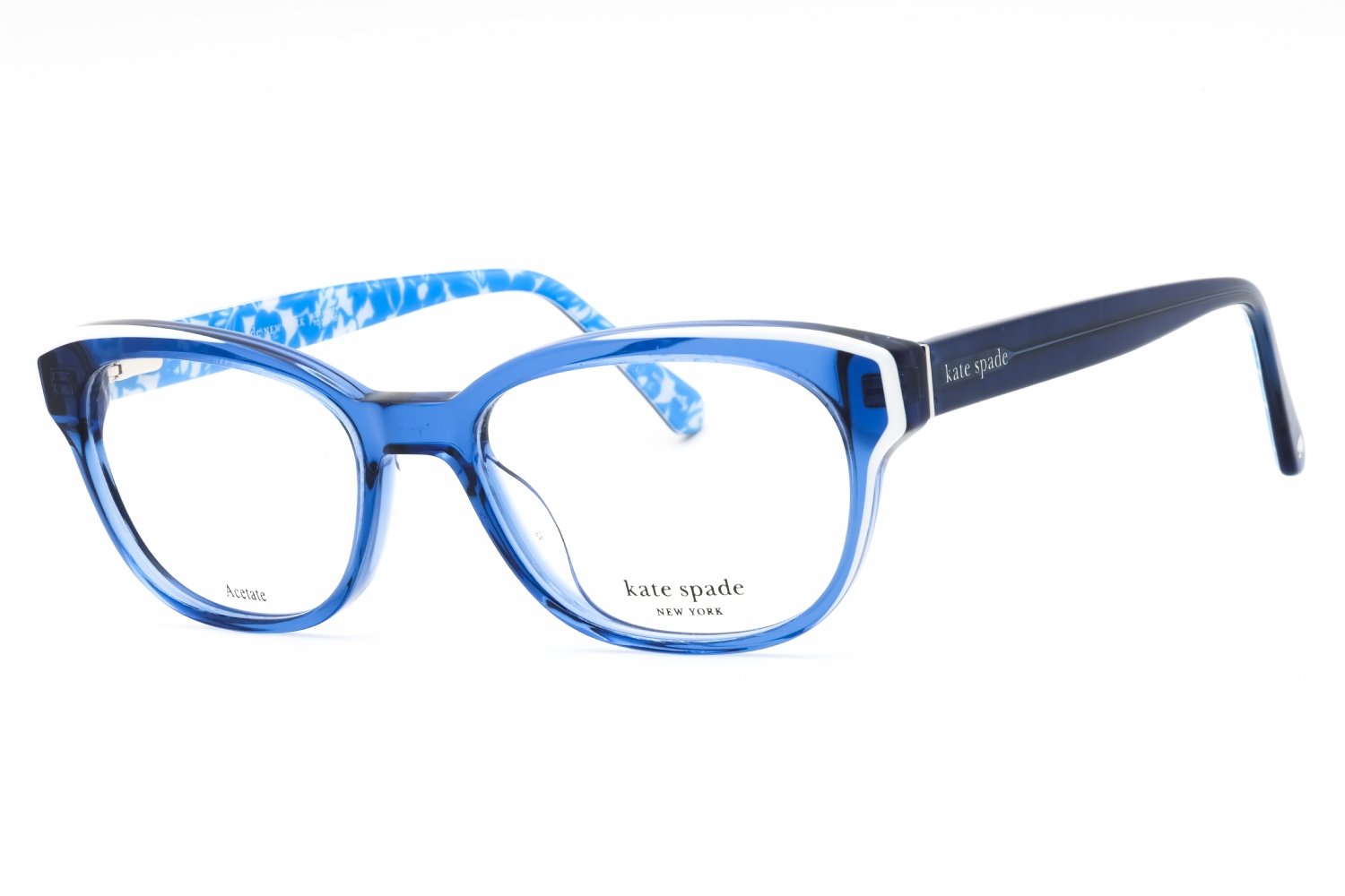Kate Spade ZELDA BLUE WHITE/Clear demo lens 00JU 00 50-17-140 MM
