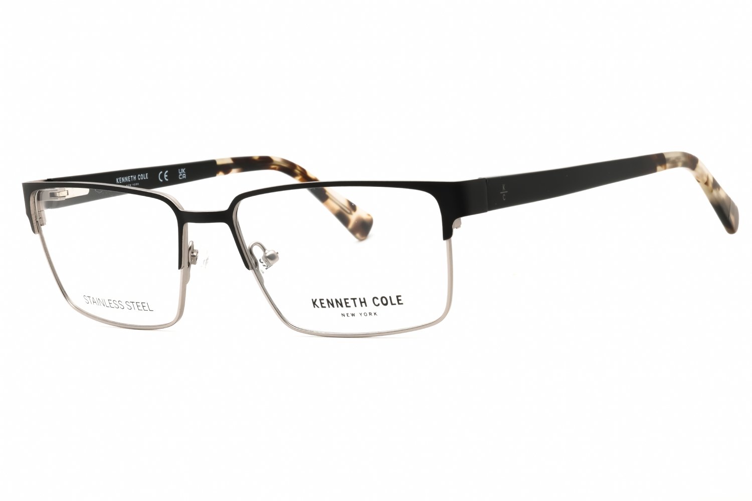 Kenneth Cole New York KC50008 matte black/clear demo lens 002 56-16-145 MM