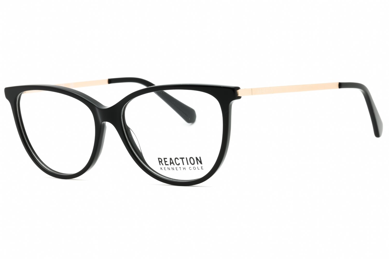 Kenneth Cole Reaction KC0955 shiny black/clear demo lens 001 53-14-140 MM