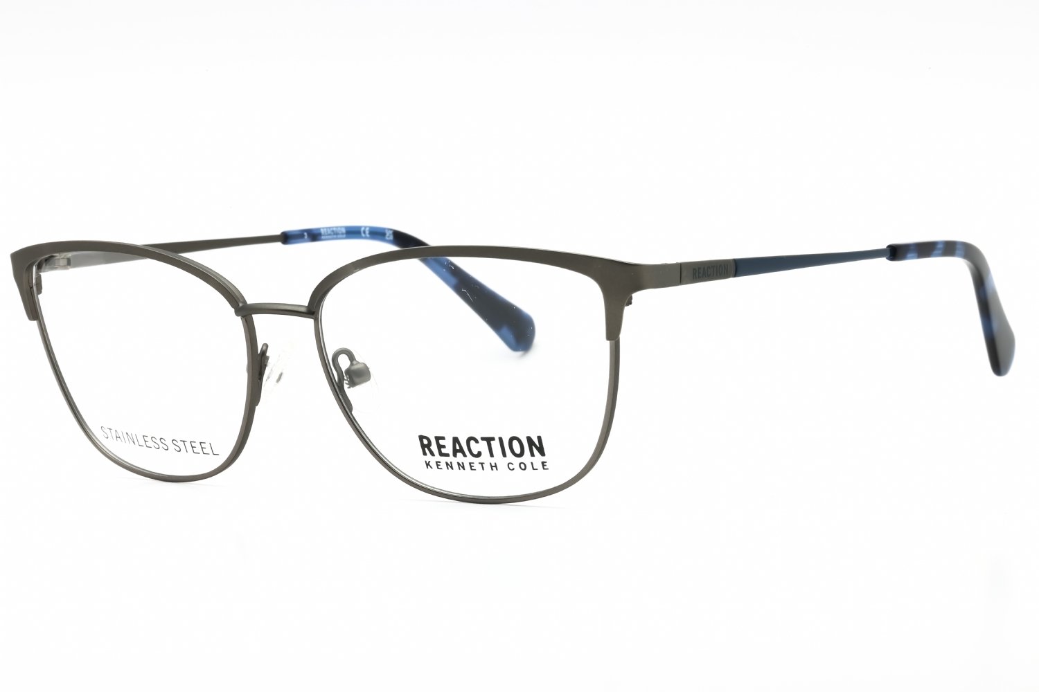 Kenneth Cole Reaction KC0957 matte light nickeltin/clear demo lens 011 54-15-140 MM