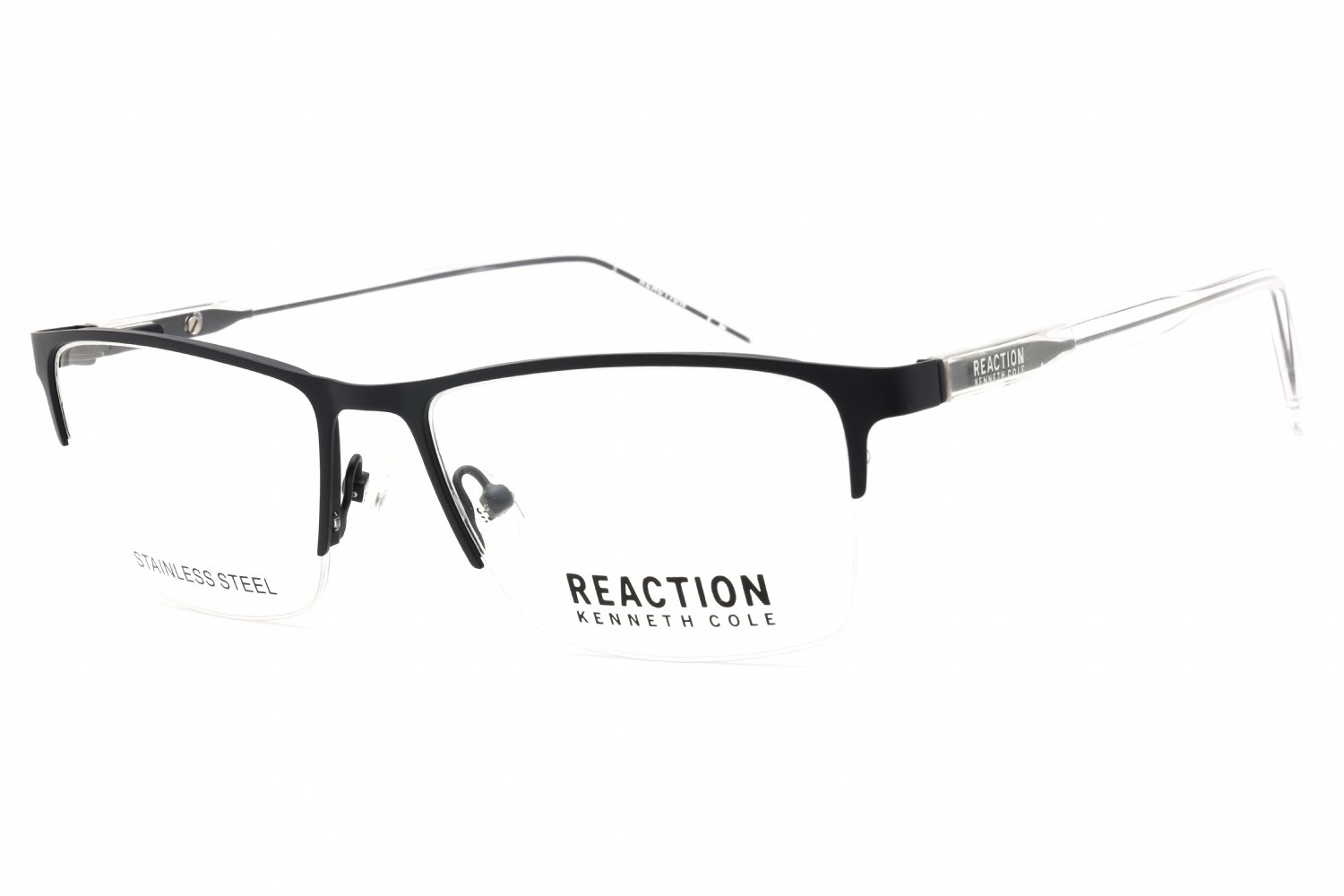 Kenneth Cole Reaction RN50004 matte blue/clear demo lens 091 55X17X145