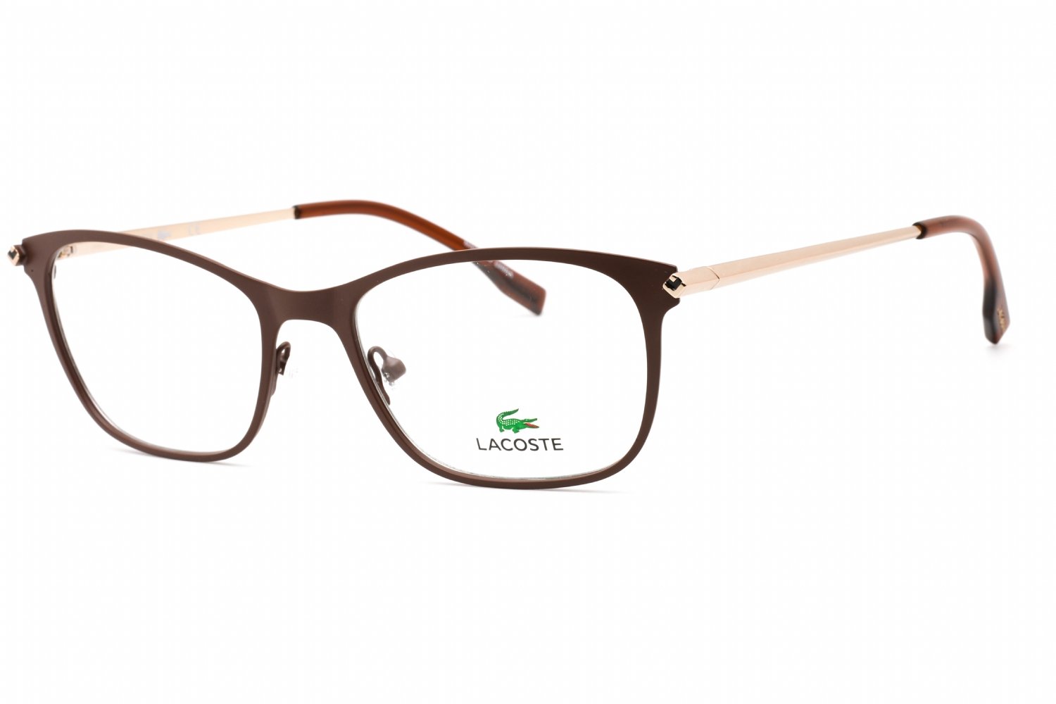 Lacoste L2276 Brown/Rose Gold / Clear Lens 210 56-19-140 MM