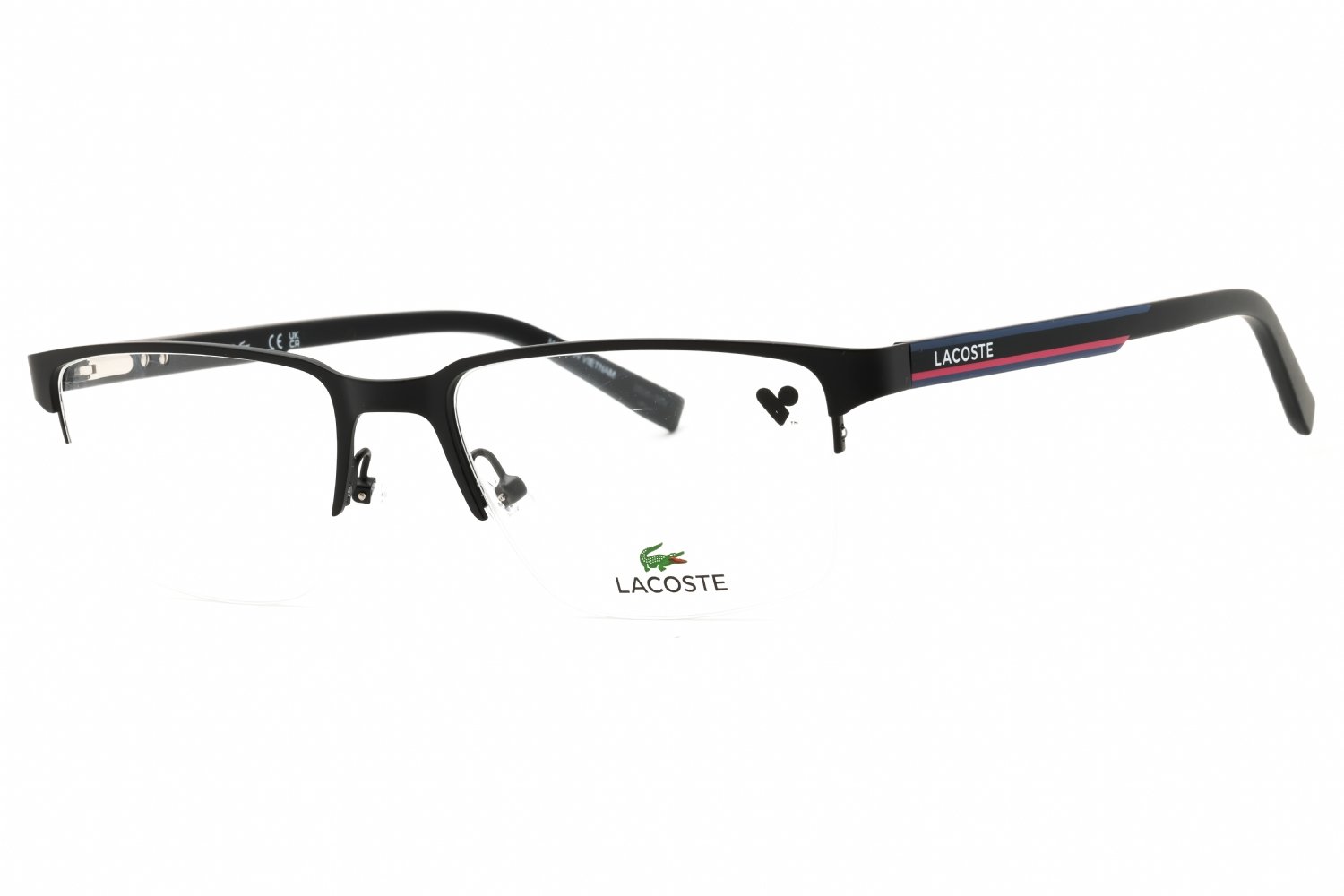 Lacoste L2279 N MATTE BLACK/Clear demo lens 002 55-19-145 MM
