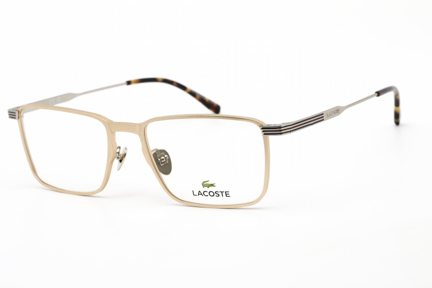 Lacoste L2285E SEMIMATTE GOLD/Clear demo lens 714 54-18-145 MM
