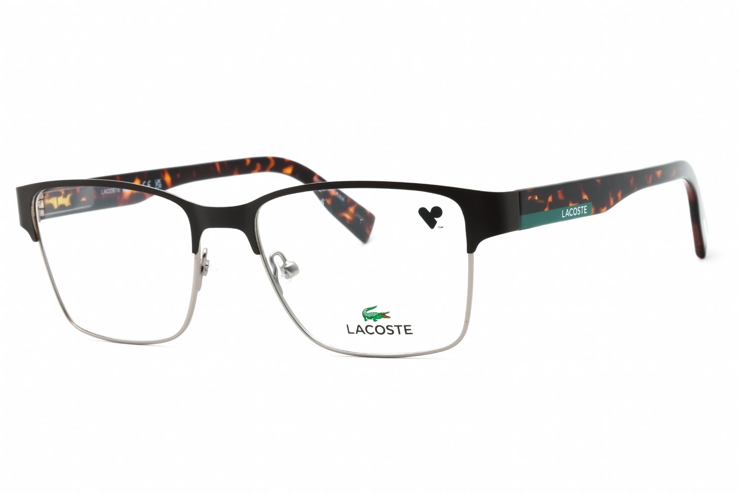 Lacoste L2286 MATTE BROWN/Clear demo lens 201 53-17-145 MM