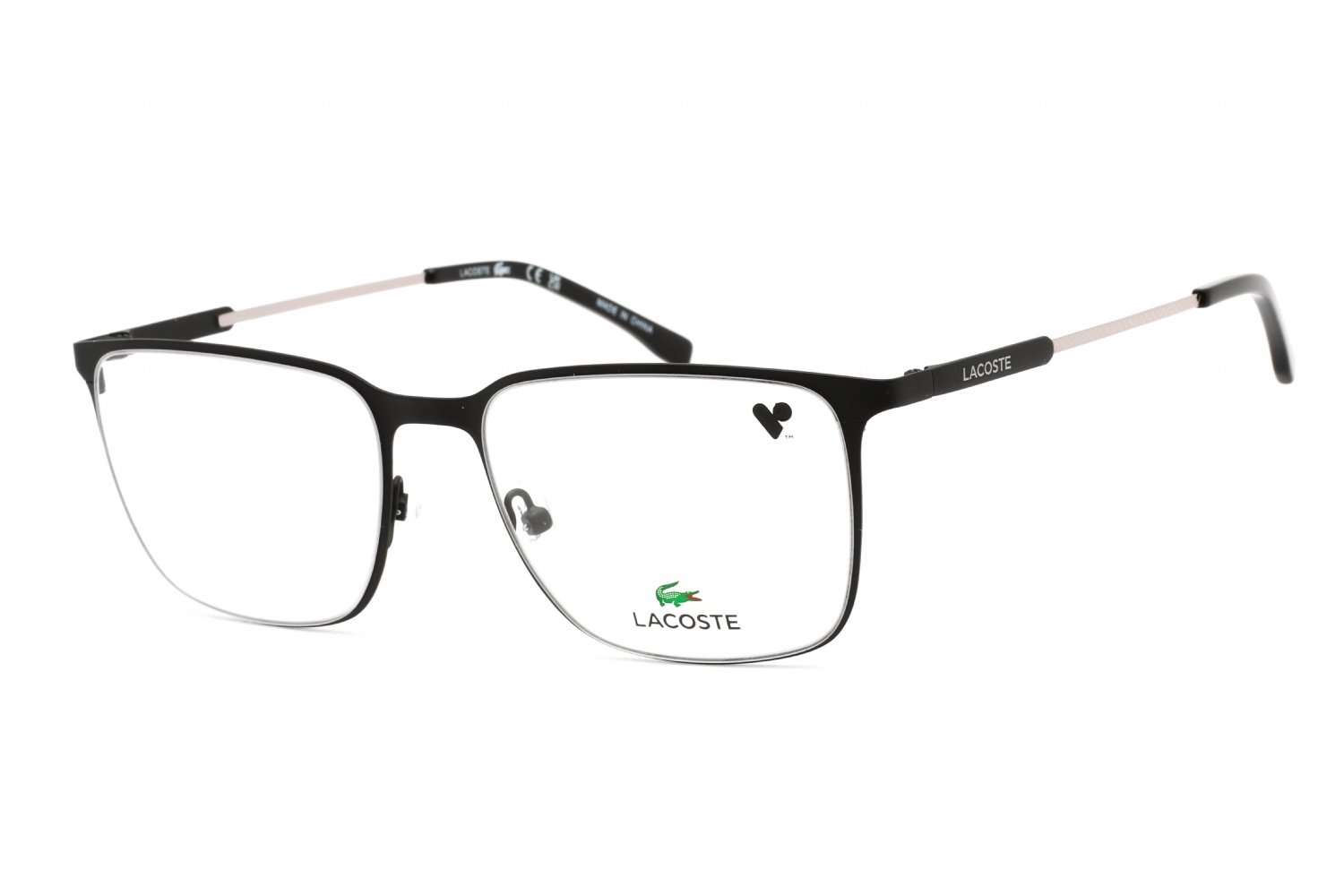 Lacoste L2287 Matte Black / Clear Lens 002 55-18-145 MM