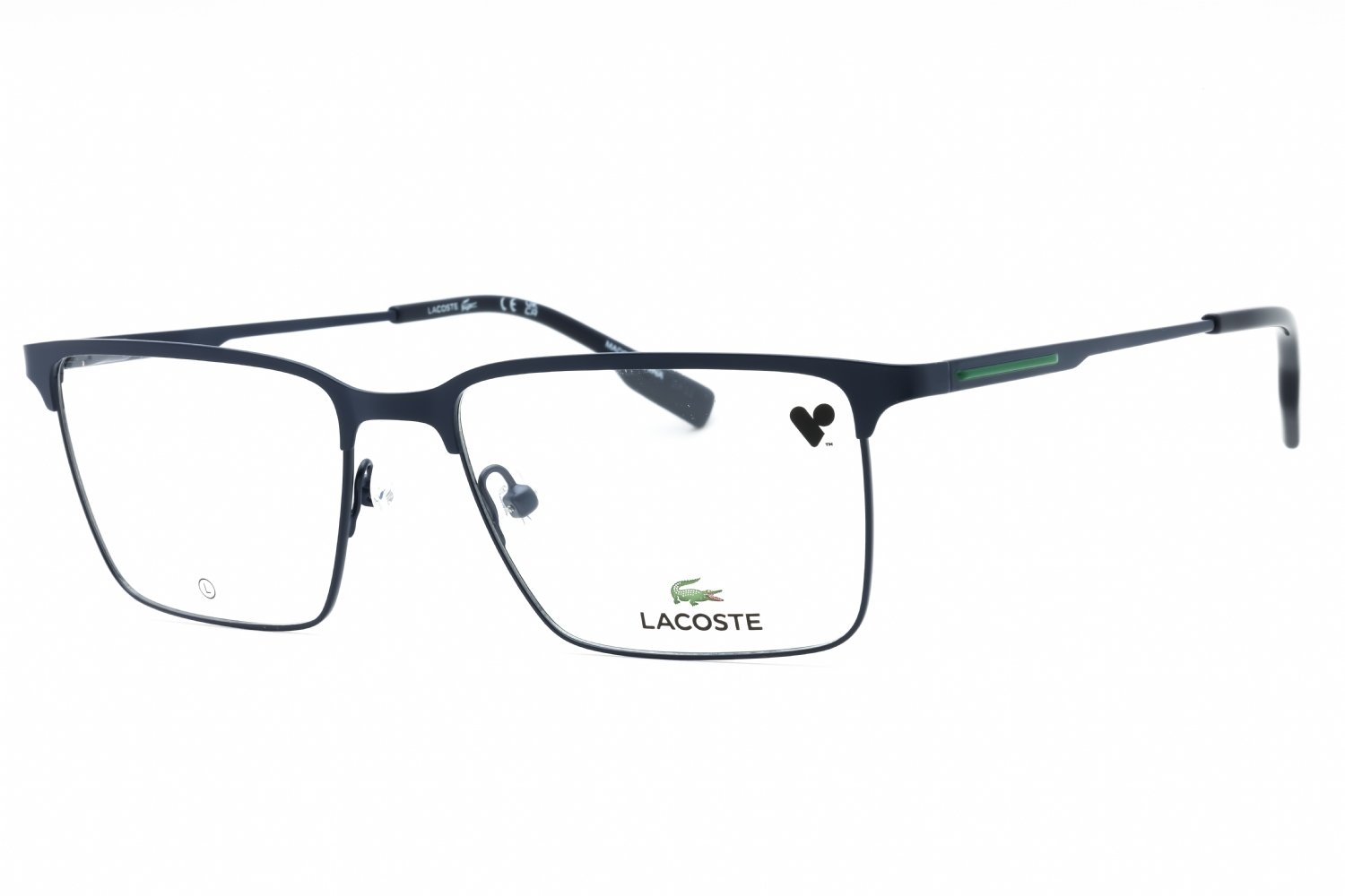 Lacoste L2296 MATTE BLUE/Clear demo lens 424 55-17-145 MM