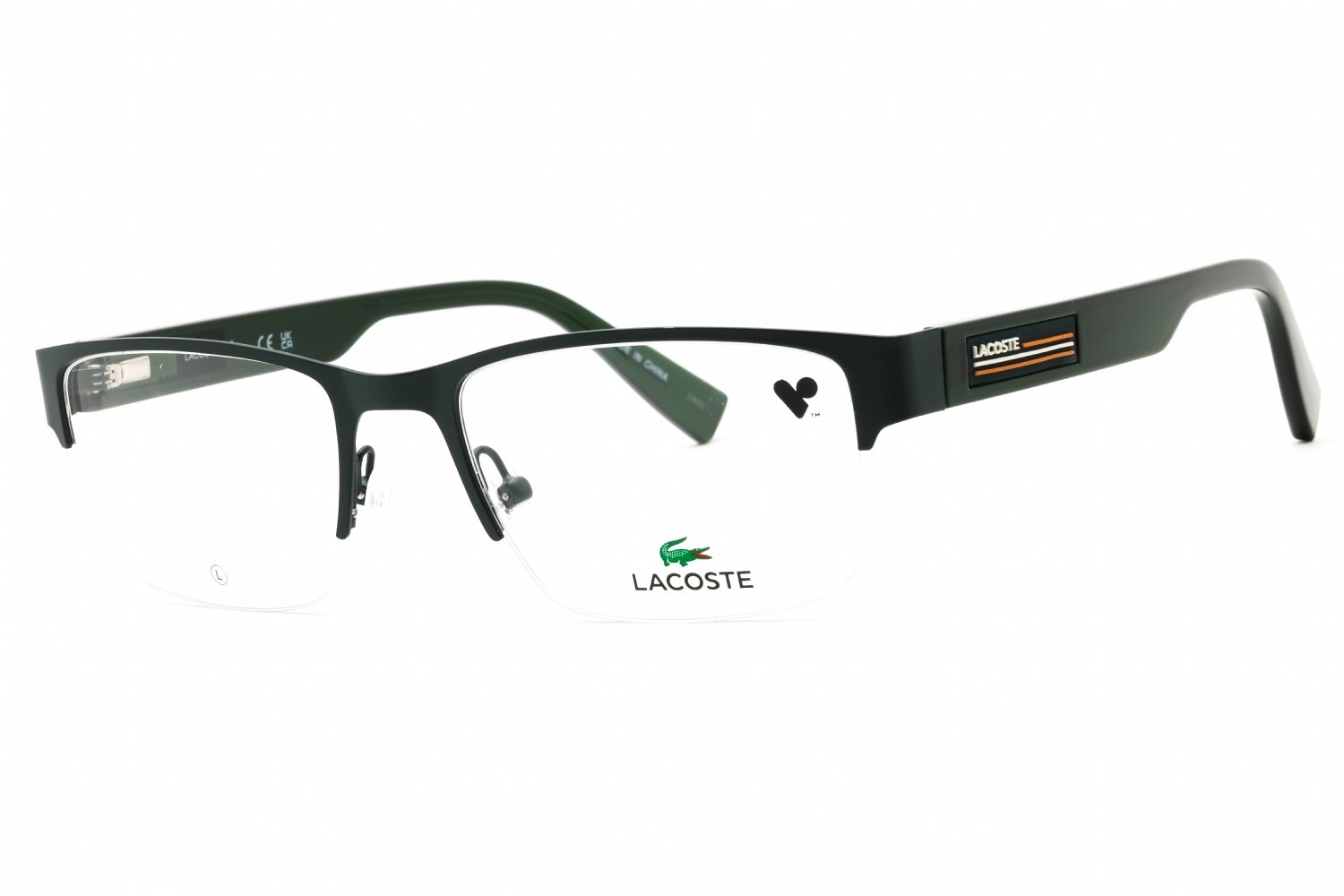 Lacoste L2299 MATTE GREEN/Clear demo lens 301 54-19-145 MM