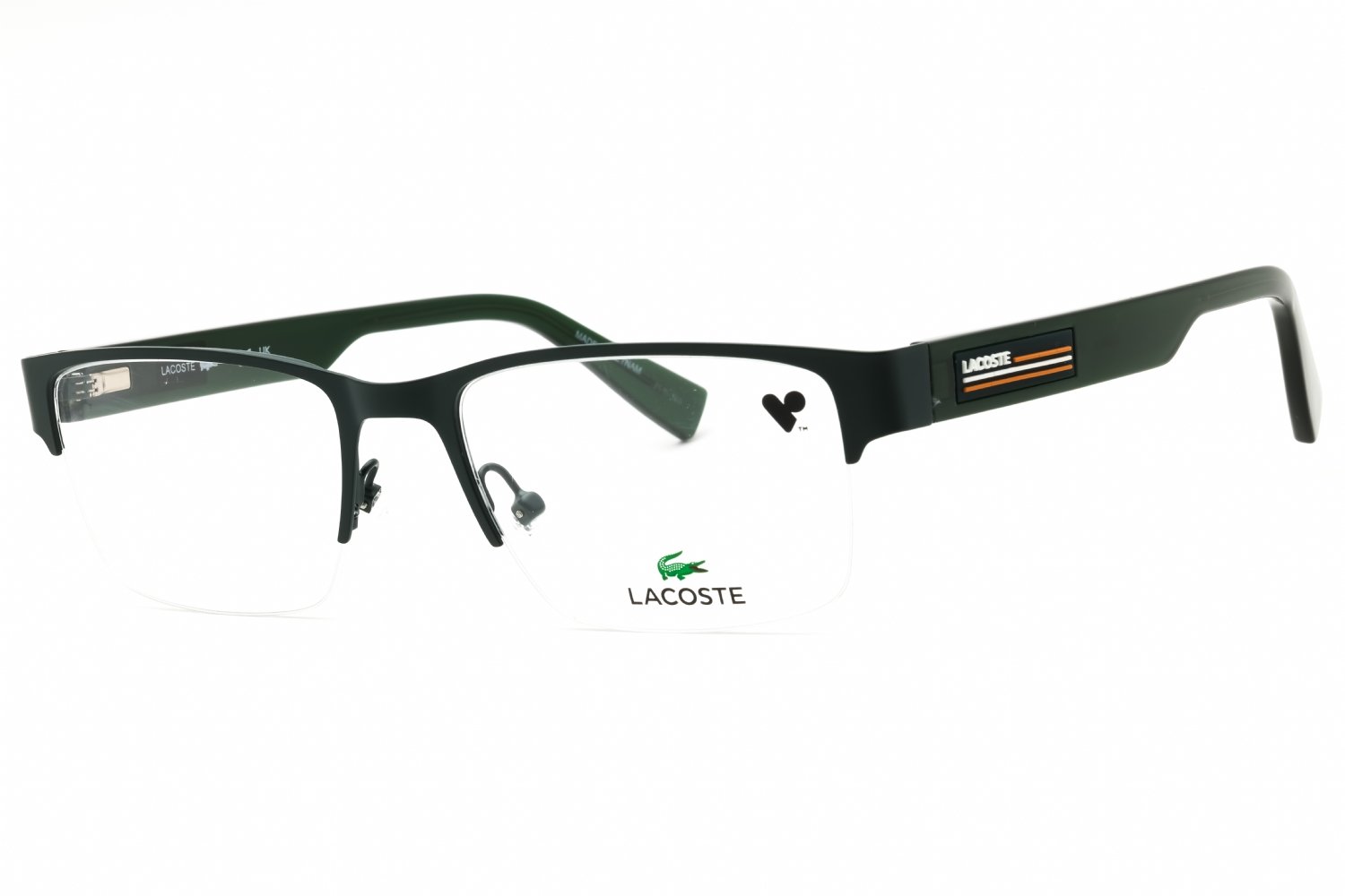 Lacoste L2299N MATTE GREEN/Clear demo lens 301 54-19-145 MM