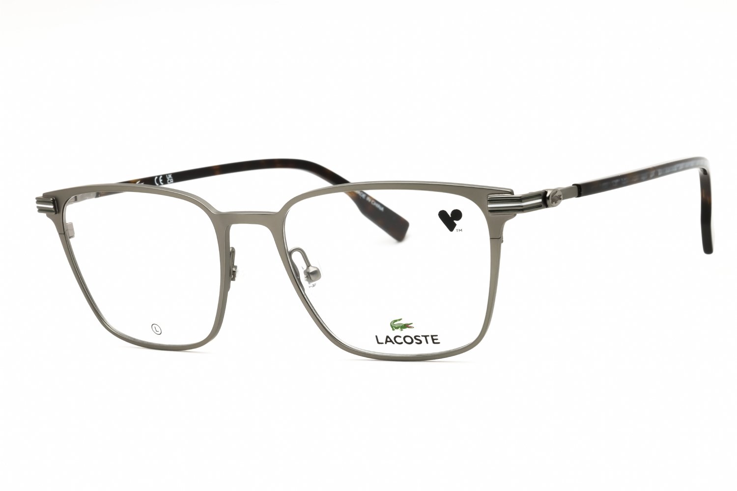 Lacoste L2301 GUNMENTAL/Clear demo lens 033 53-18-145 MM