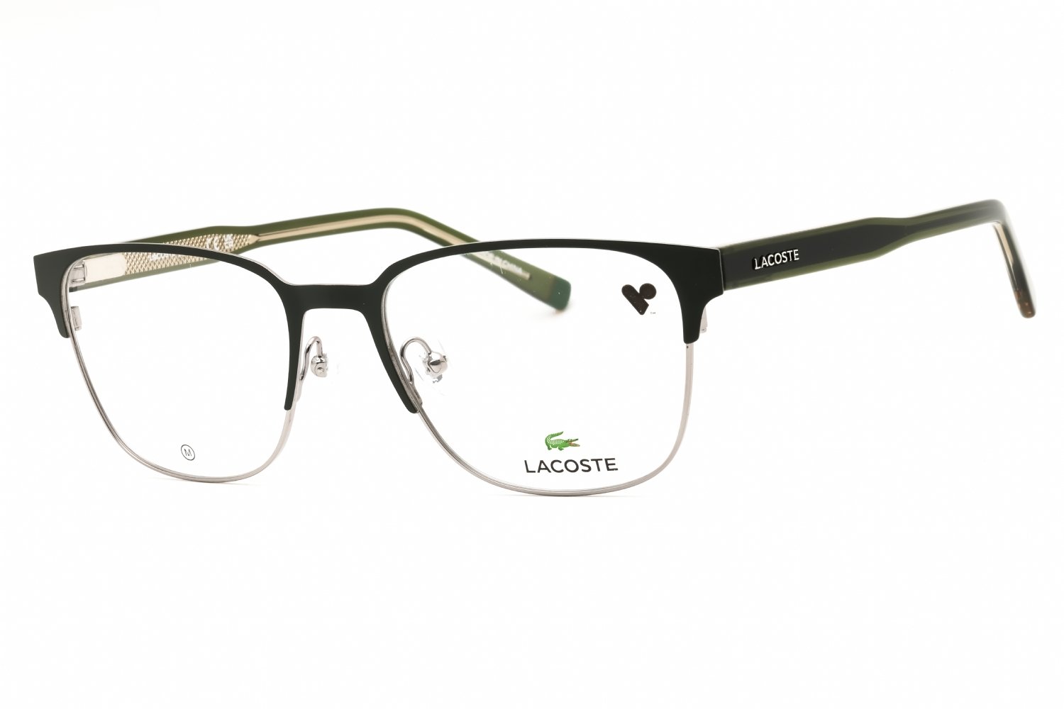 Lacoste L2304 MATTE KHAKI/clear demo lens 275 53-18-145 MM