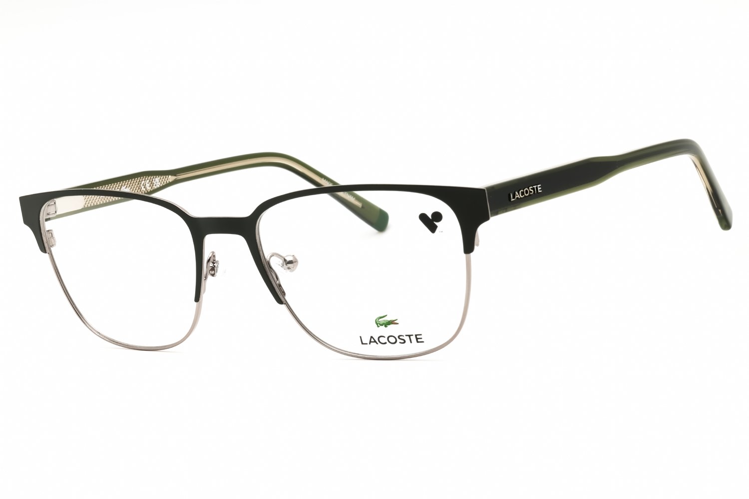 Lacoste L2304N MATTE KHAKI/clear demo lens 275 53-18-145 MM