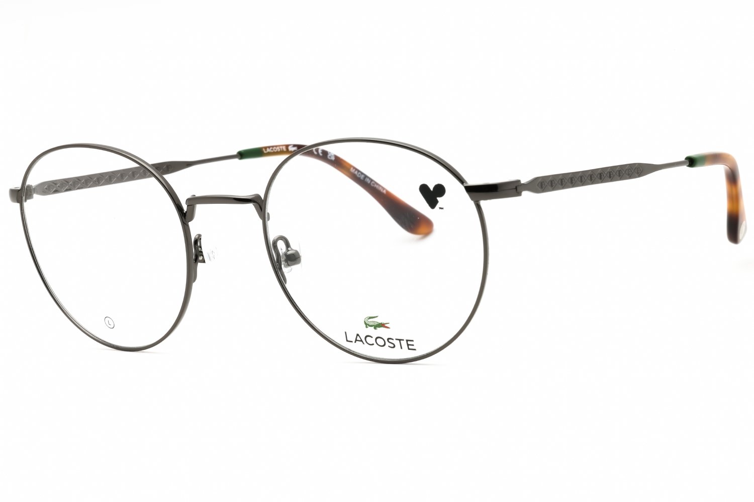 Lacoste L2308 DARK GUNMETAL/Clear demo lens 035 51-21-145 MM