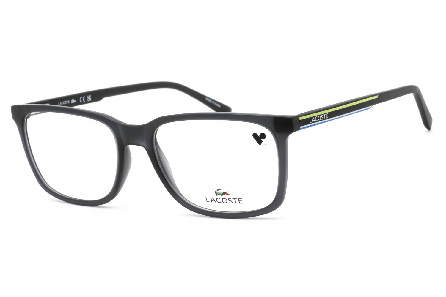 Lacoste L2859 MATTE DARK GREY/Clear demo lens 024 57-18-145 MM