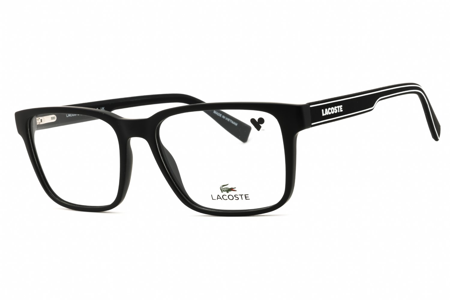 Lacoste L2895N MATTE BLACK/Clear demo lens 002 55-17-145 MM
