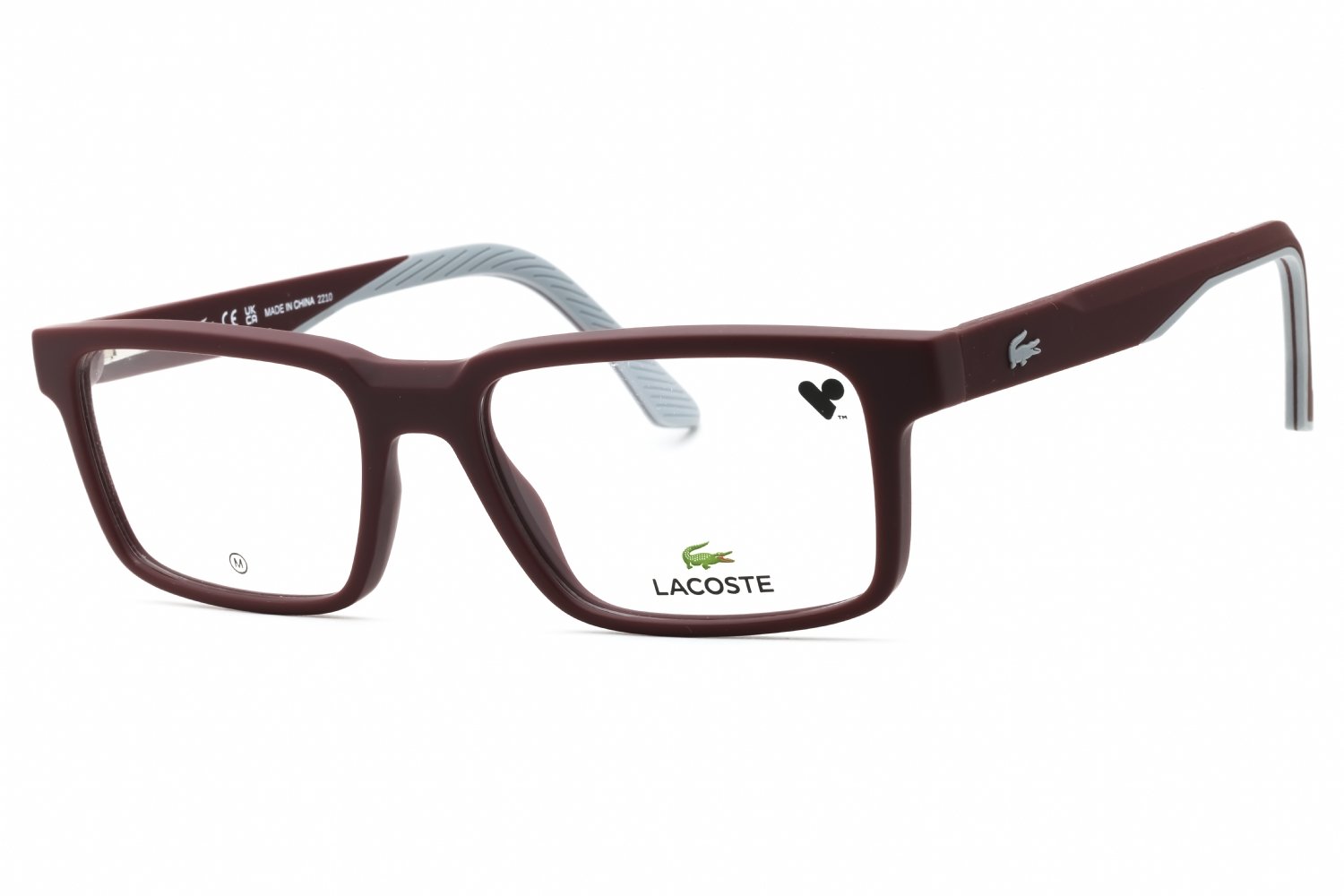 Lacoste L2922 DARK RED/Clear demo lens 603 55-17-145 MM